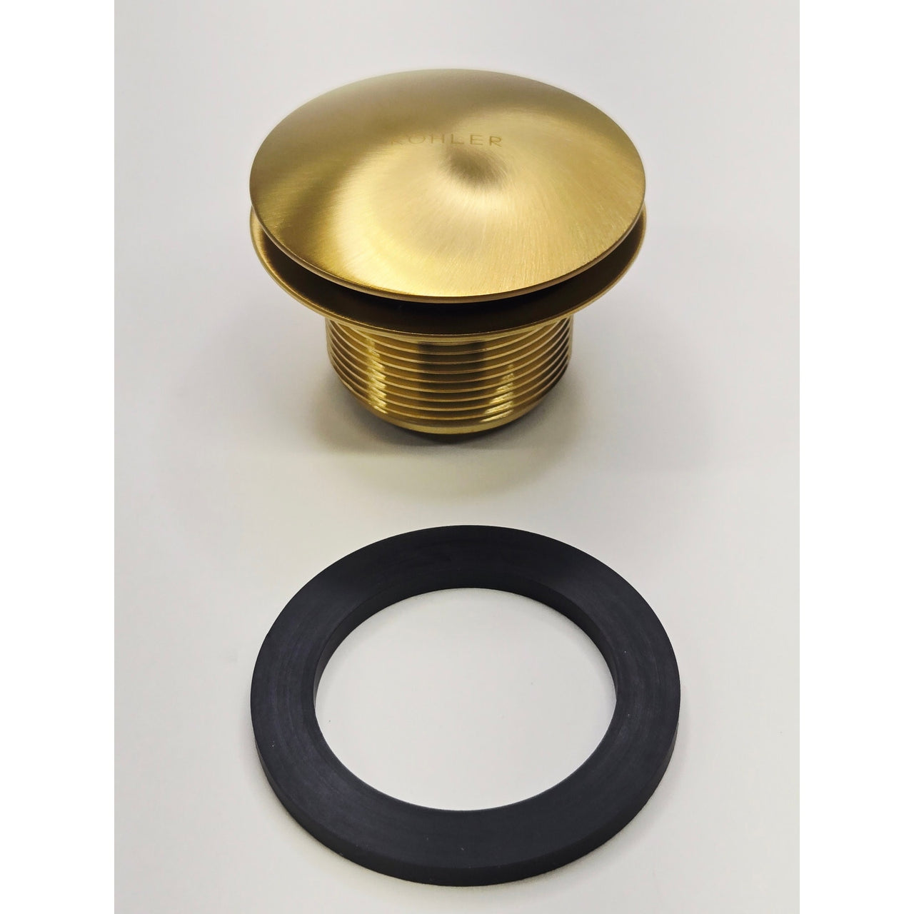 Kohler 7142-2MB Retrofit Toe Tap Conversion Kit - Vibrant Brushed Modern Brass