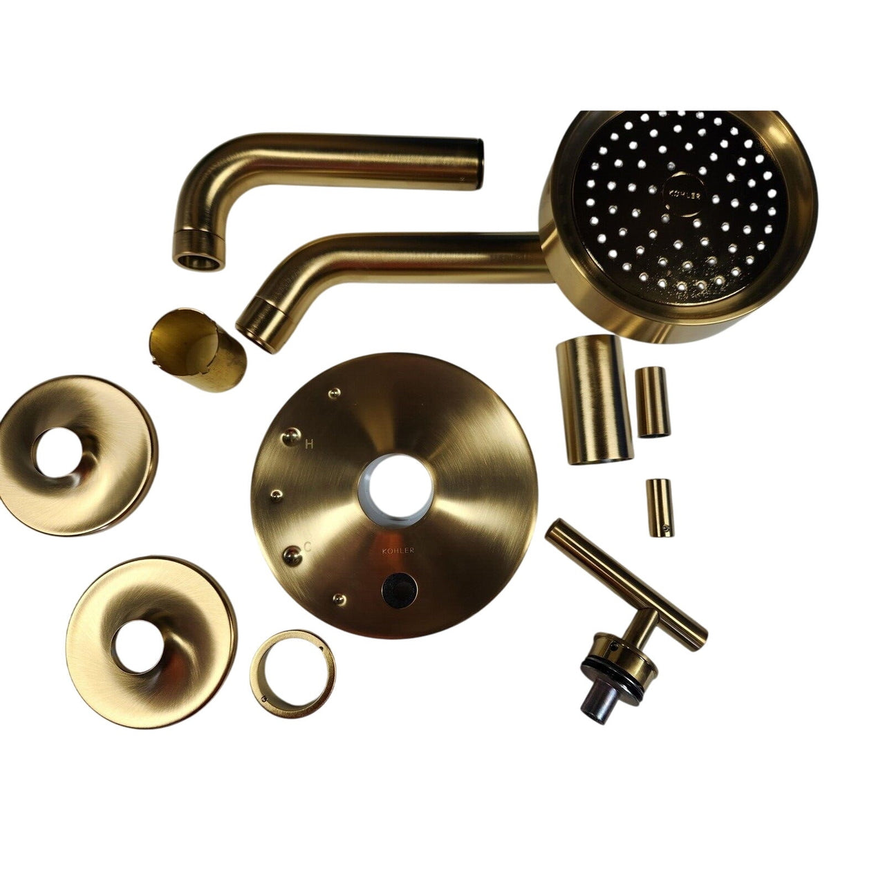 Kohler T14421-4-2MB Purist Bath/Shower Trim Kit - Vibrant Brushed Moderne Brass