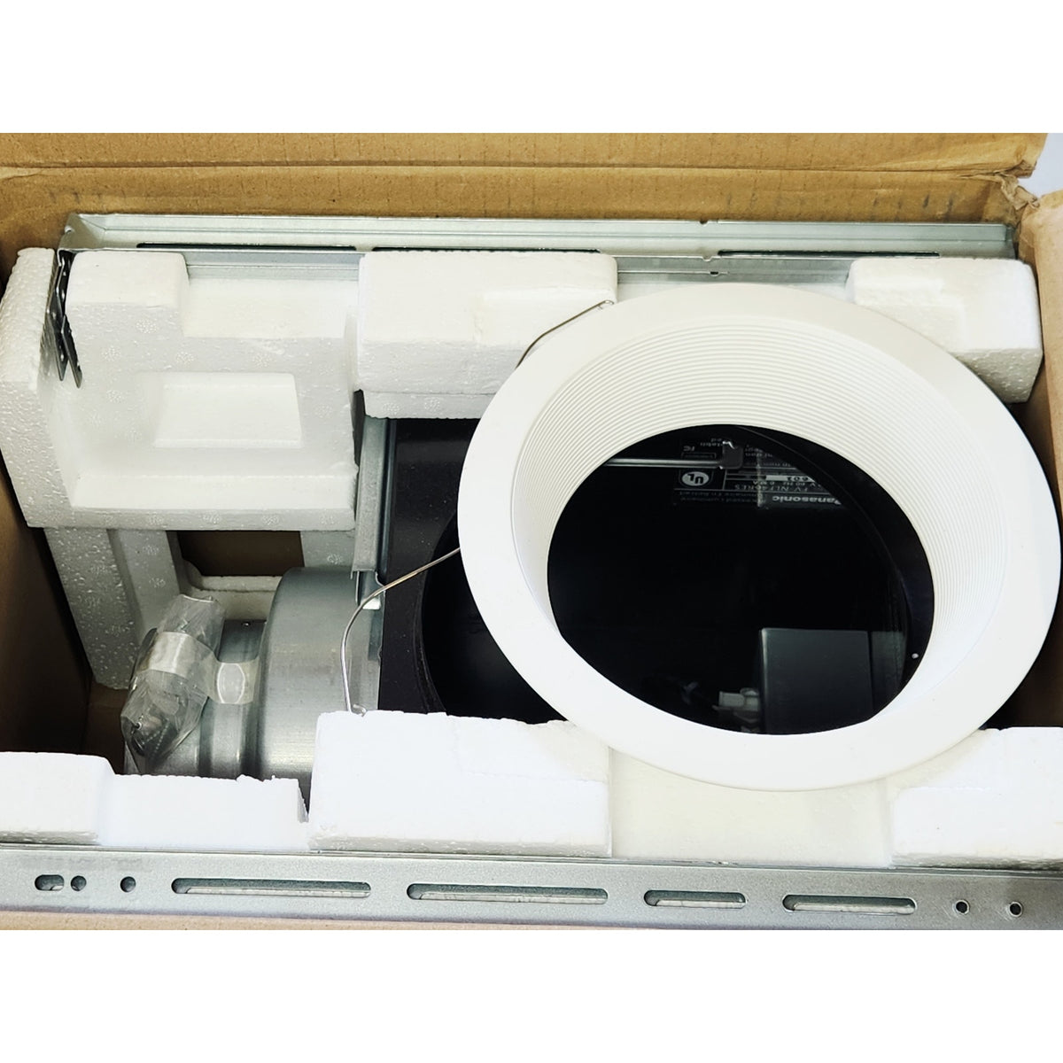 Panasonic FV-NLF46RES Recessed Inlet for Inline Exhaust Fan Light - Blackw