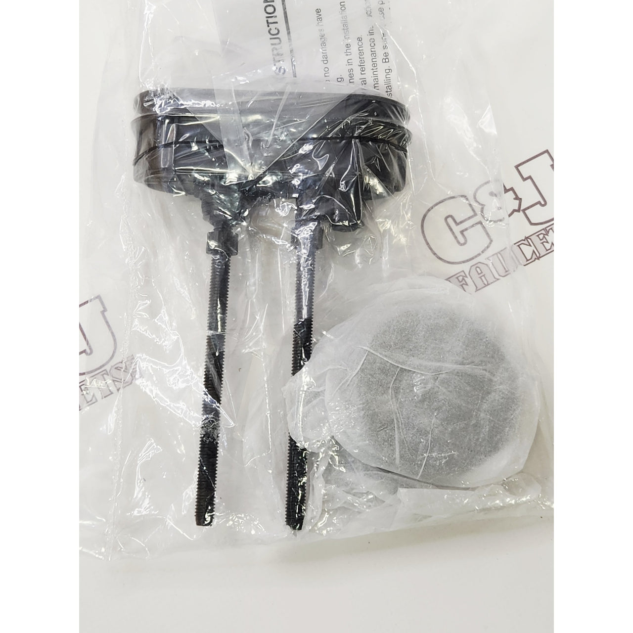 Swiss Madison SM-CH04B Colored Toilet Hardware w/Dual Flush Push Button - Black