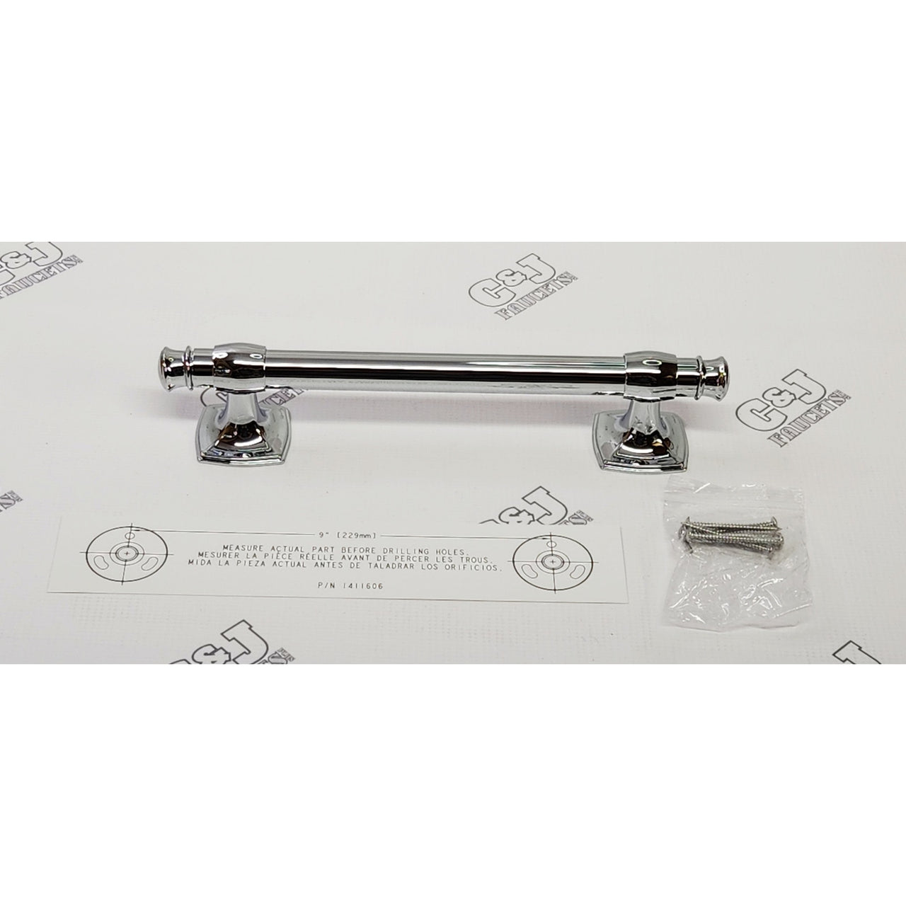 Kohler R27237-CP Arsdale 9 in Grab Bar - Polished Chrome