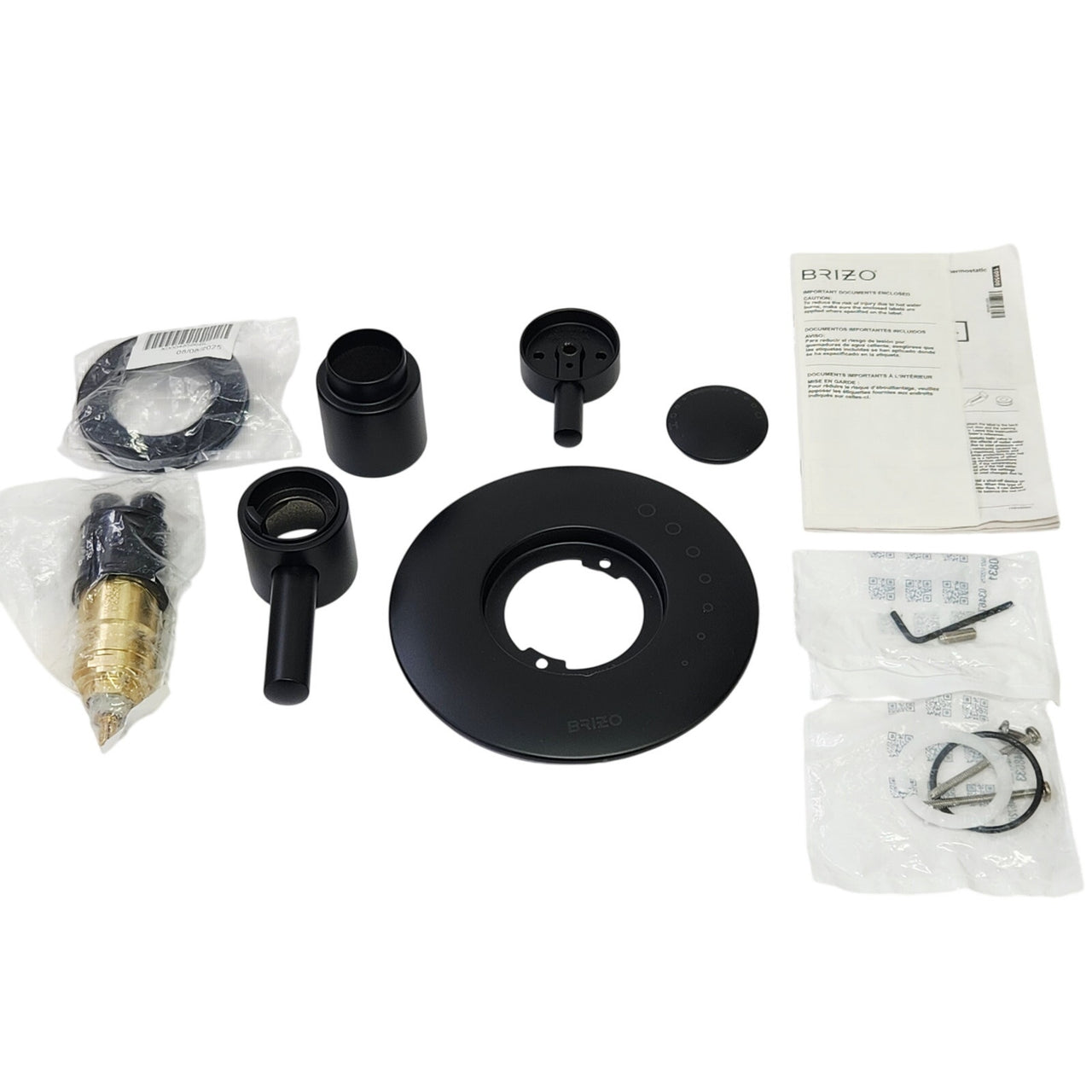 Brizo T60075-BL Jason Wu Thermostatic Valve Trim Only - Matte Black