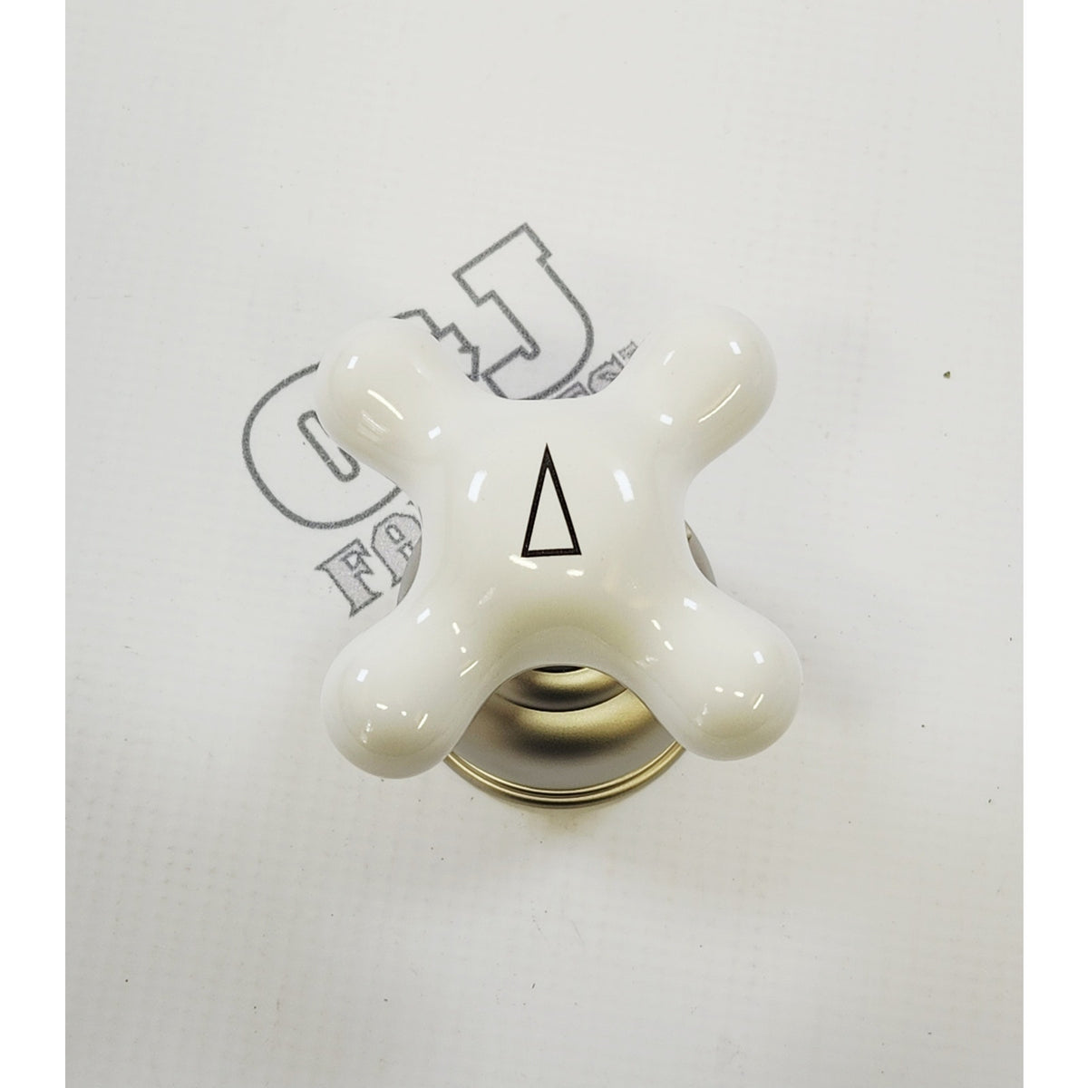 Delta H77NN NeoStyle Shower Porcelain Cross Faucet Handle - Pearl Nickel