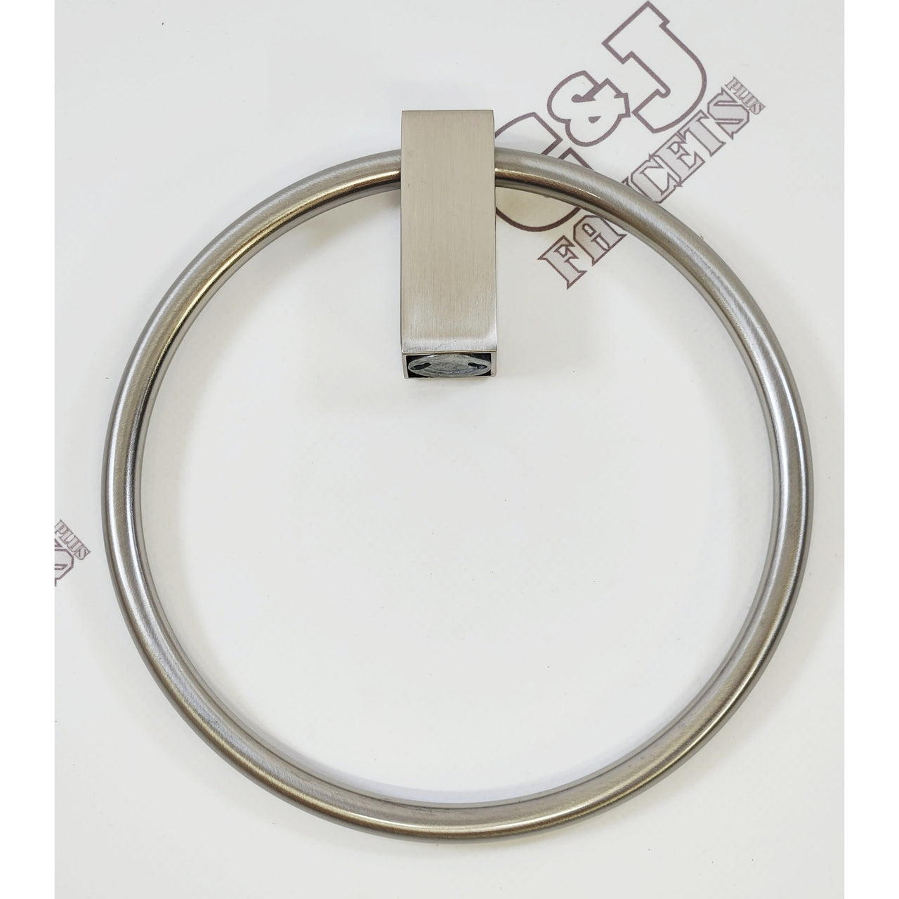 Amerock BH36082G10 Monument 6-1/2" Wall Mount Towel Ring - Brushed Nickel READ