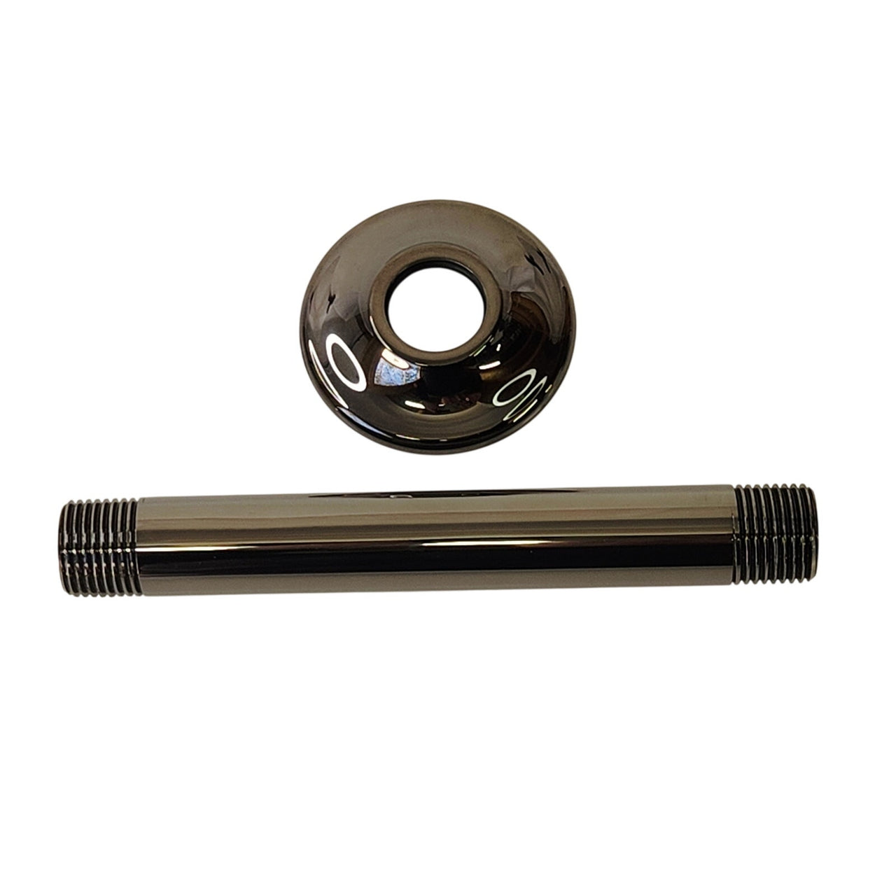 Brizo RP48985BNX Essential 6" Ceiling Mounted Shower Arm and Flange - Black Onyx