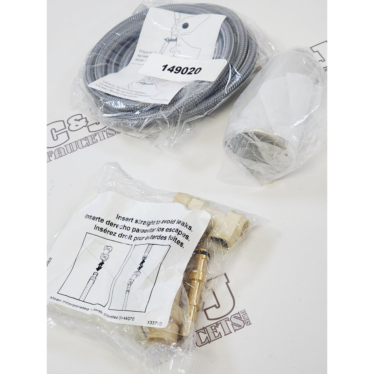 Moen 141044SL Aberdeen Pull Down Kitchen Replacement Wand & Hose Kit - Stainless