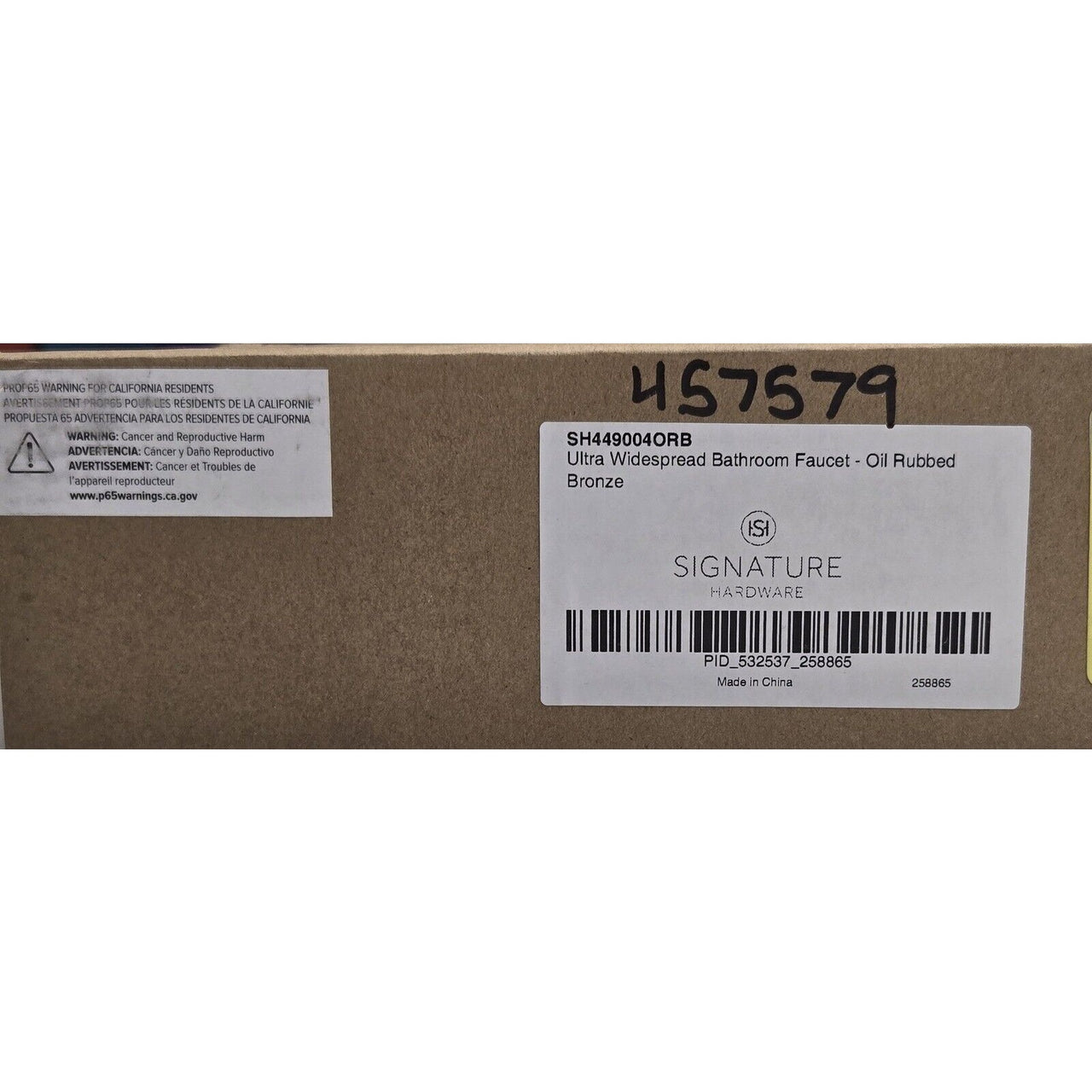 Signature Hardware 457579 Ultra Widespread Bath Faucet - Oil Rubbed Bronze