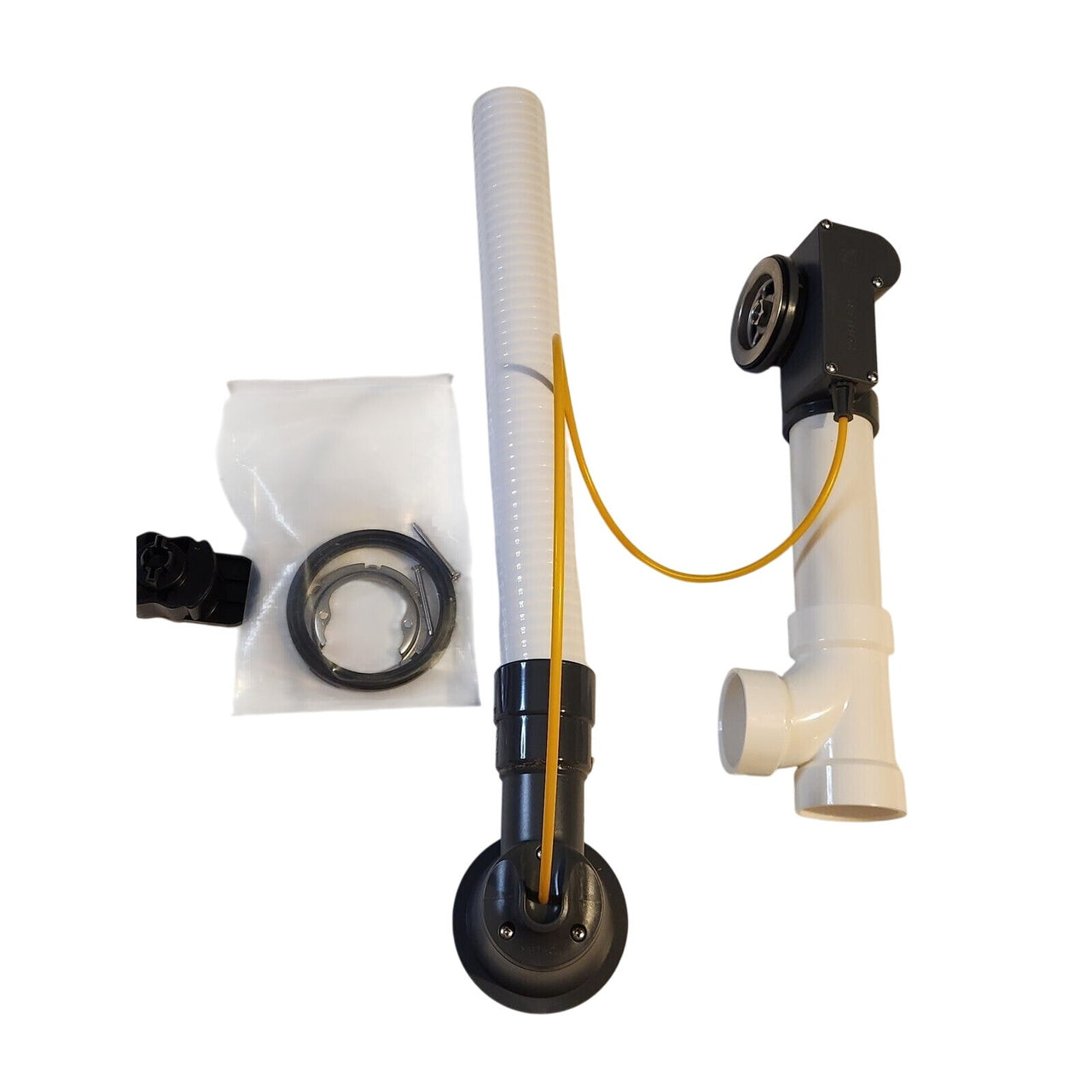 Kohler 37383-NA PureFlo PVC Rough-In Cable Bath Drain, 30" Cable with Tubing