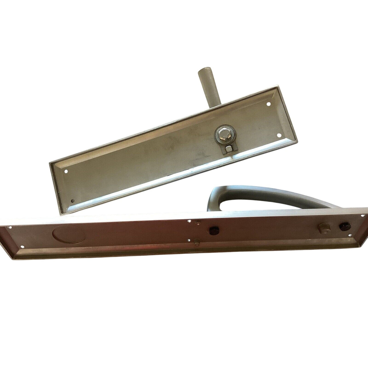 Signature Hardware 479310 Aurick Right Handed Dummy Door Lever Set -Satin Nickel