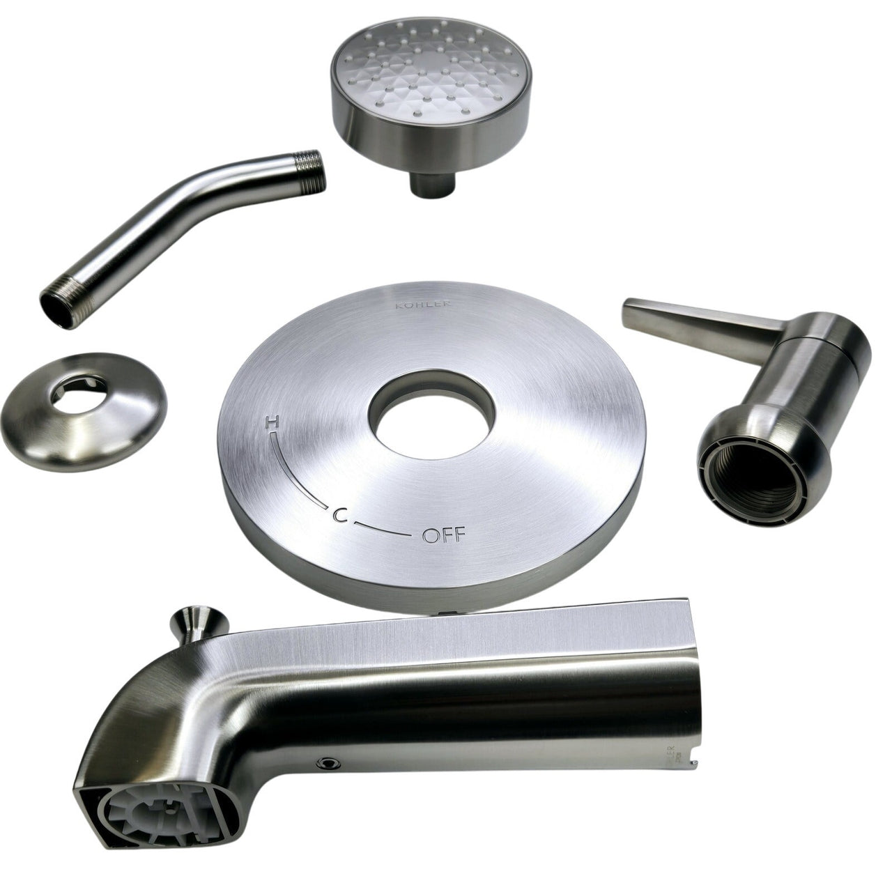 Kohler TS97074-4G-BN Pitch Bath and Shower Trim Kit, 1.75 GPM - Brushed Nickel
