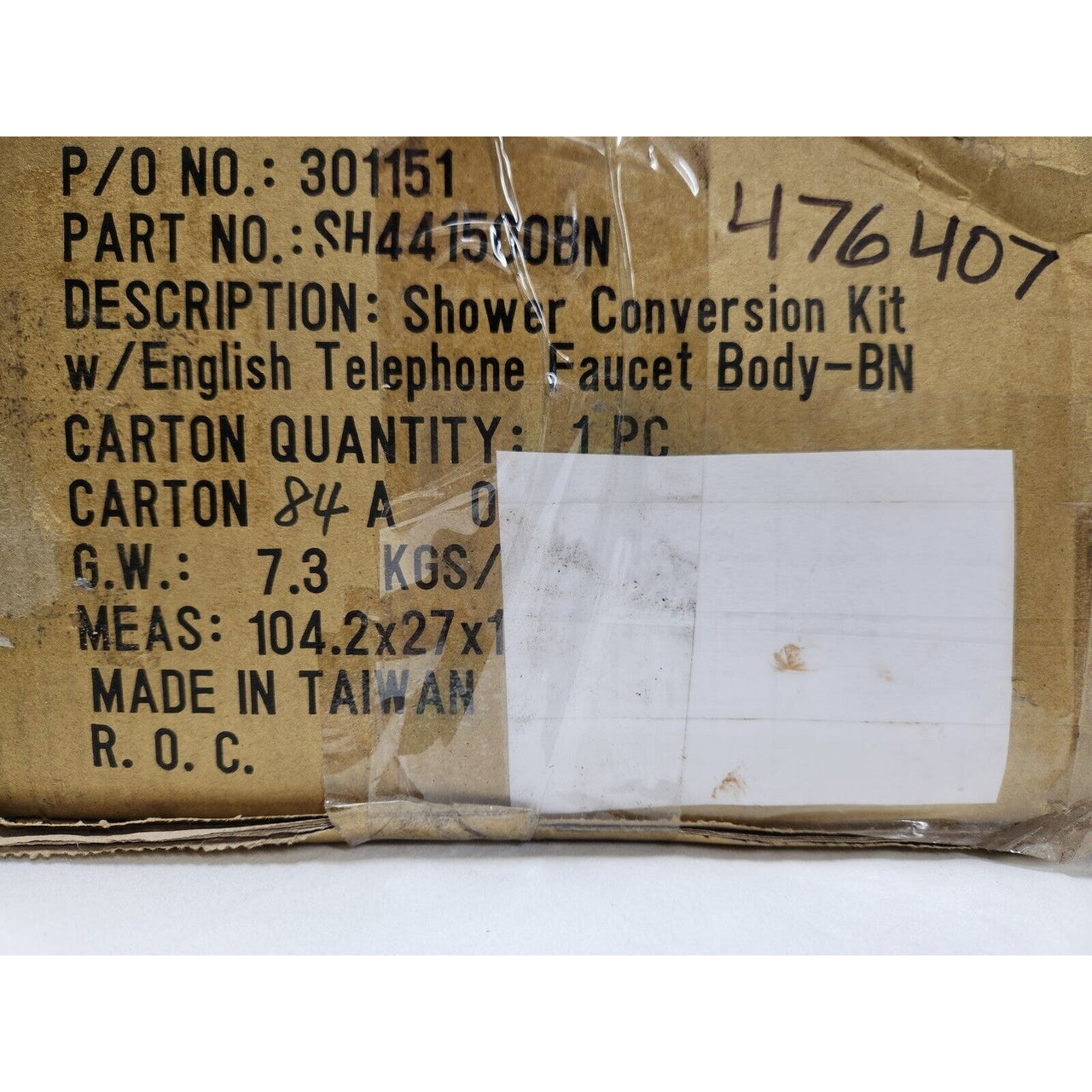 Signature Hardware 476407 English Side Mount Conversion Kit with Hand Shower