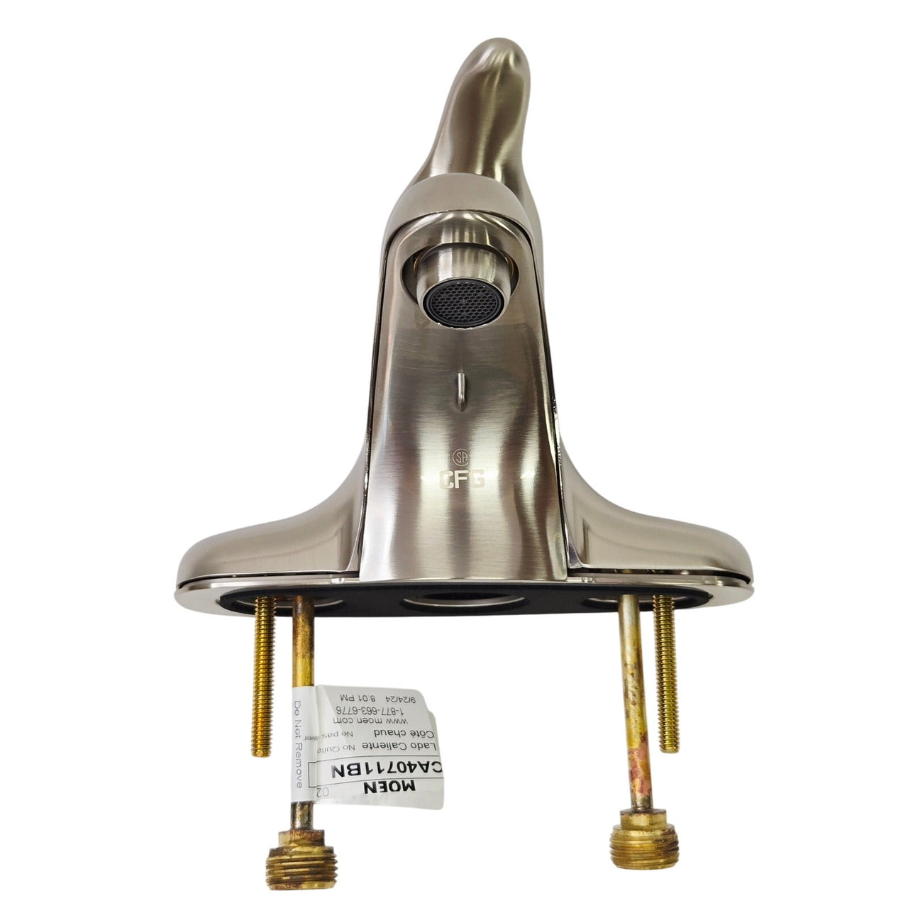 Moen CFG CA40711BN Cornerstone Centerset Bathroom Faucet - Brushed Nickel