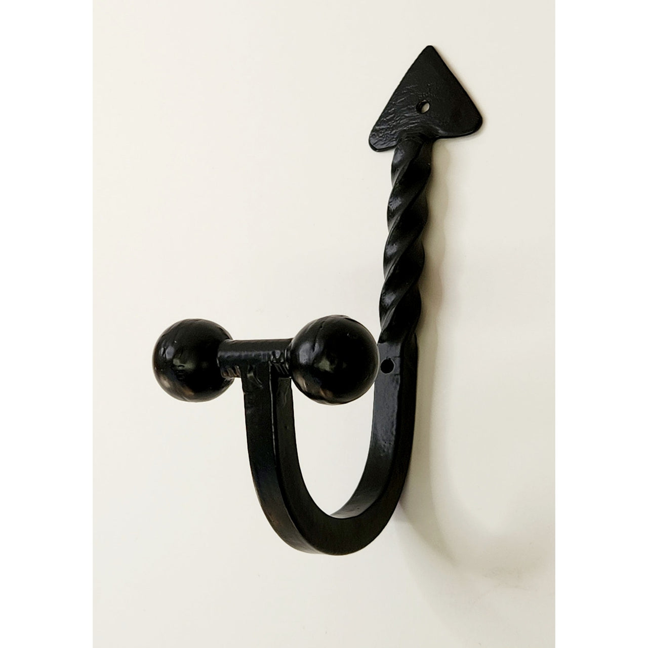 Signature Hardware 327513 Gothic Double Robe Hook - Matte Black
