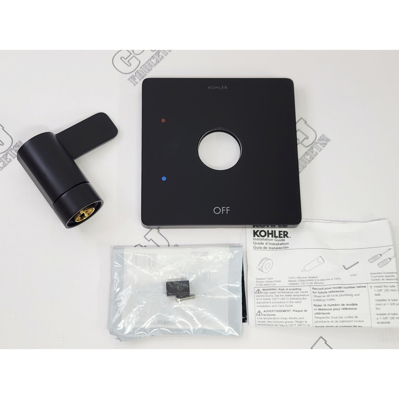 Kohler TS23501-4-BL Parallel Rite-Temp Shower Valve Trim - Matte Black READ
