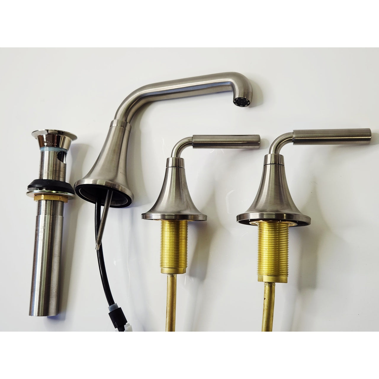 Kohler 27416-4-BN Tone Widespread Bathroom Faucet - Vibrant Brushed Nickel