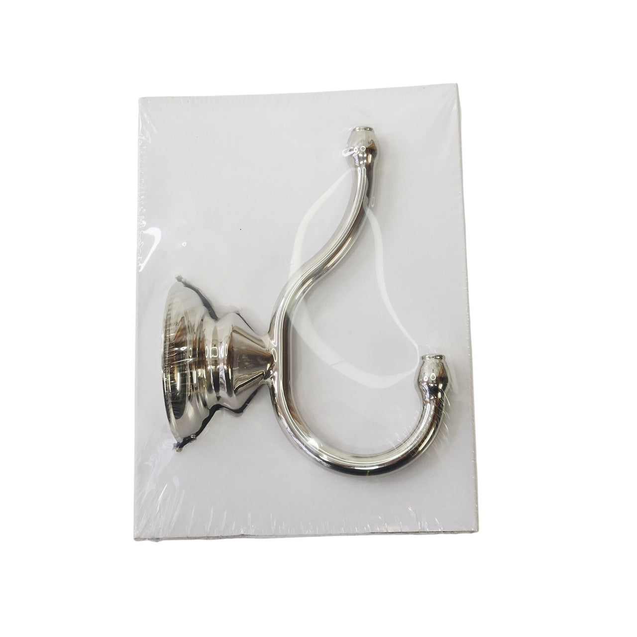 Signature Hardware 446908 Beasley Double Robe Hook - Polished Nickel