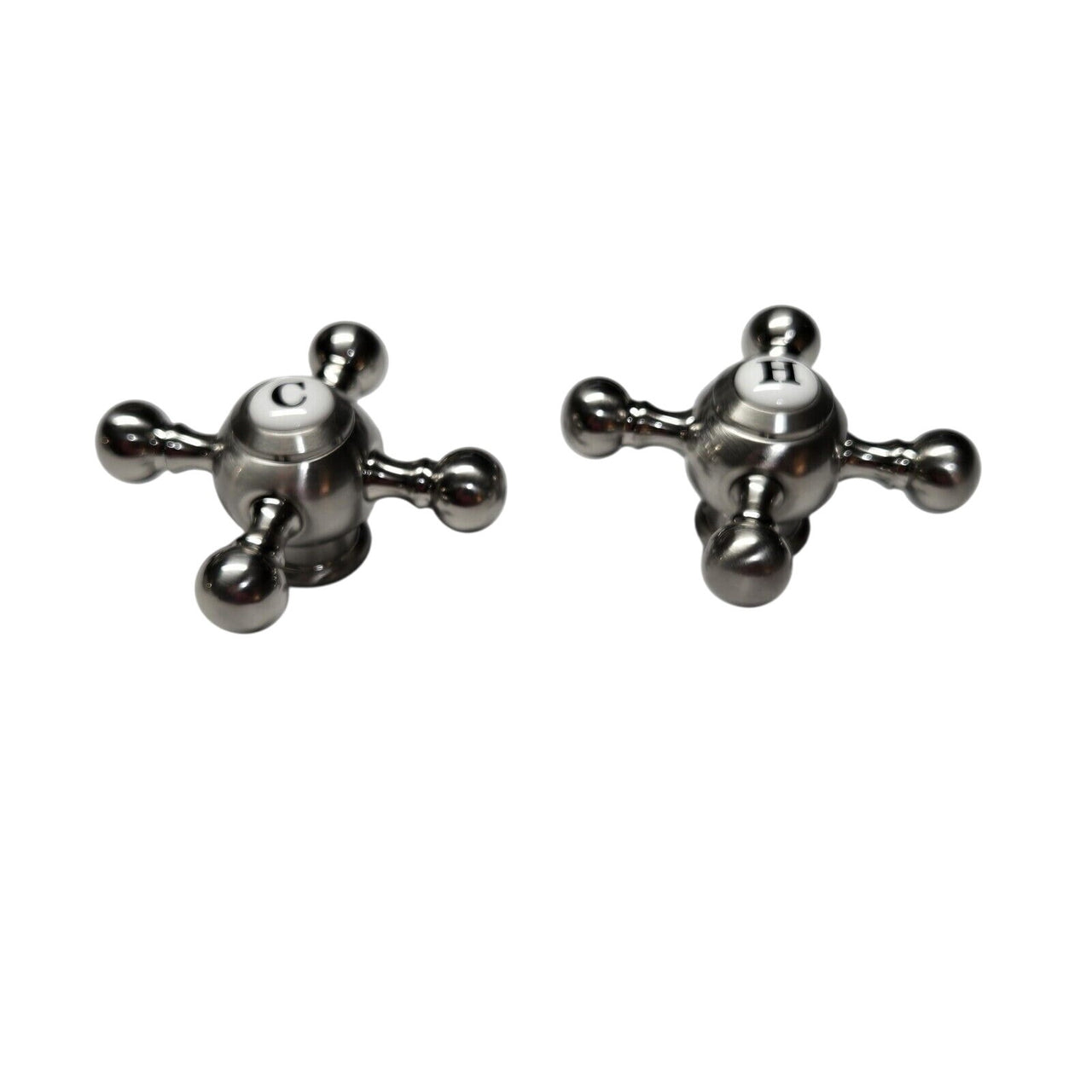 Signature Hardware 424556 Contemporary Cross Handles - Brushed Nickel