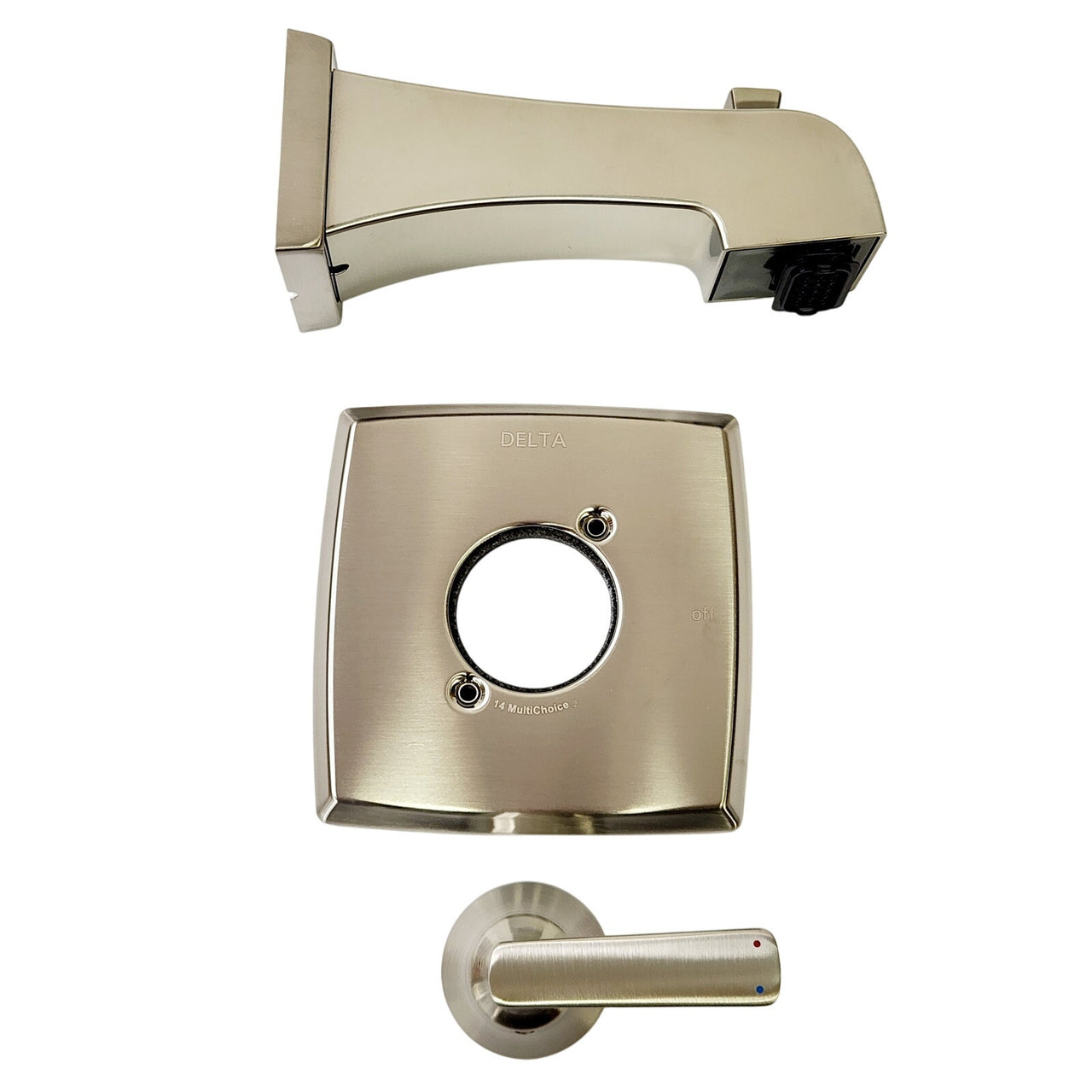Delta T14164-SS Ashlyn Tub Only Trim, Non Diverter - Brilliance Stainless READ