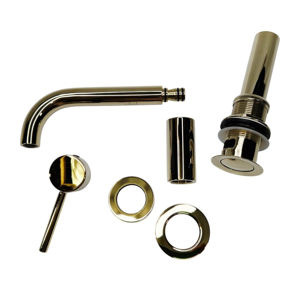 Signature Hardware 483898 Lexia Wall Mounted Bathroom Faucet - Polished Brass