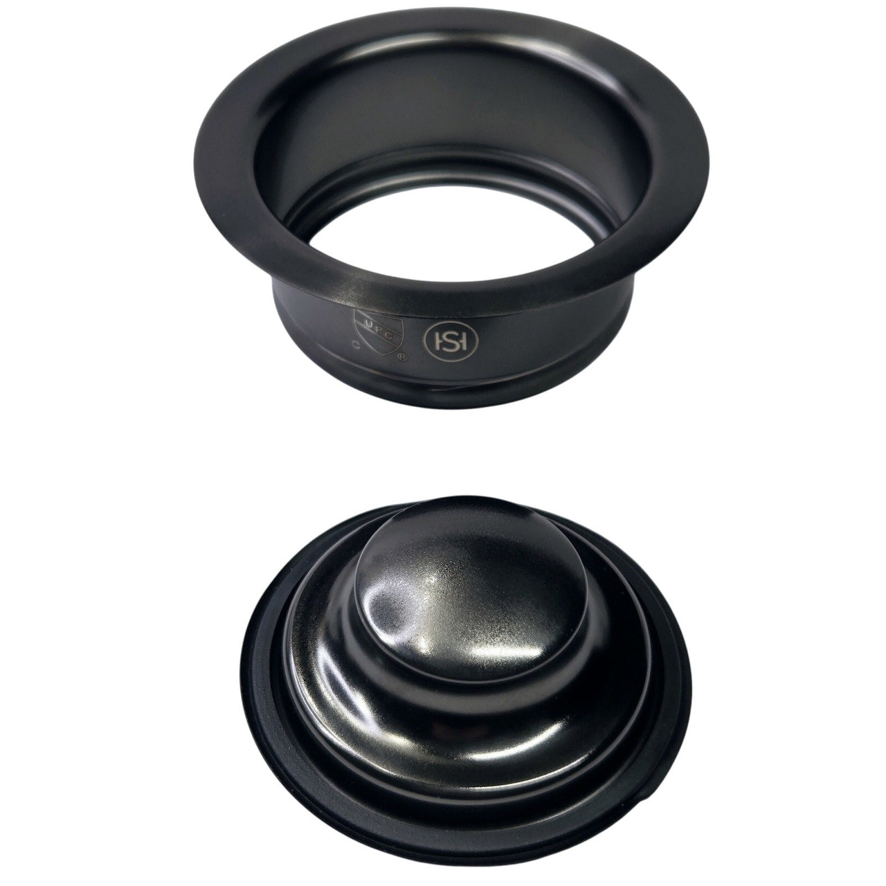 Signature Hardware SHDF140GM Disposal Flange Basket Strainer - Gunmetal Black