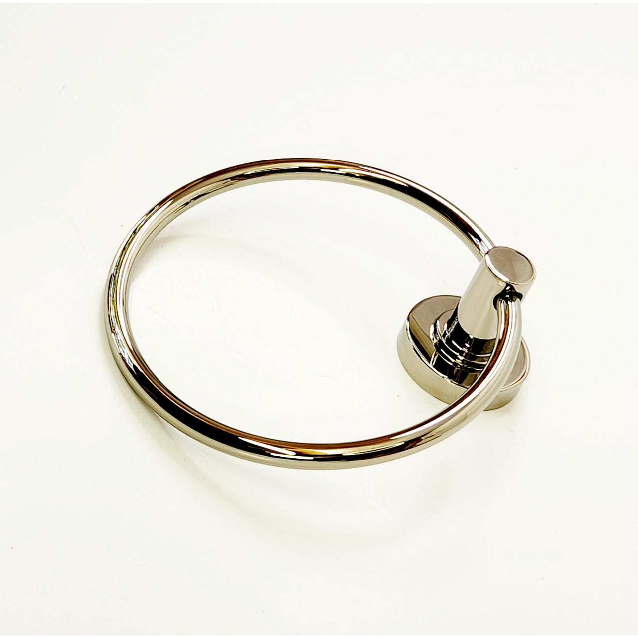 Signature Hardware 483949 Lexia Wall Mounted Towel Ring - Polished Nickel
