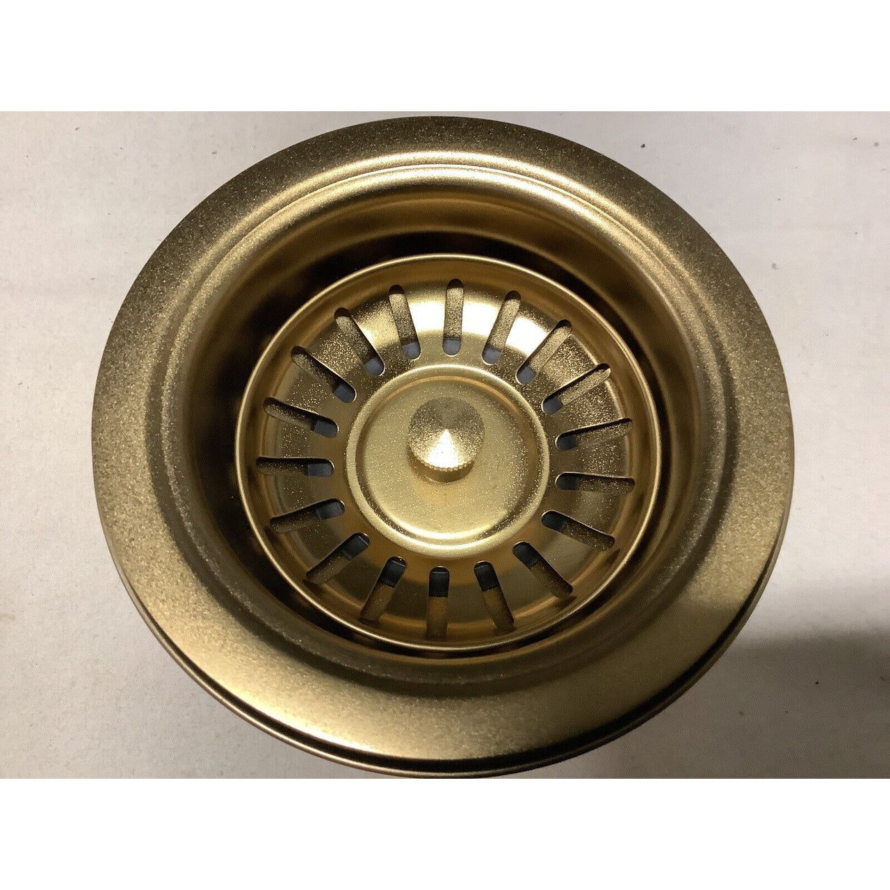 Signature Hardware 441101 Atlas 3-1/2" Basket Strainer - Matte Gold