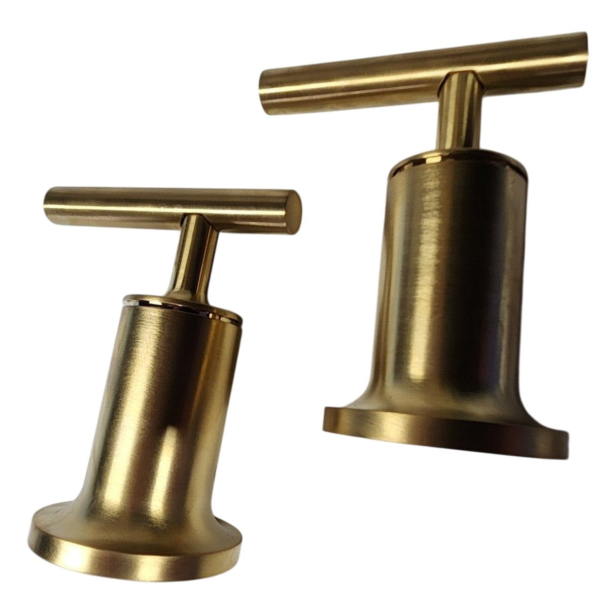 Kohler T14429-4-2MB Purist Bath Trim, Handles Only-Vibrant Brushed Moderne Brass