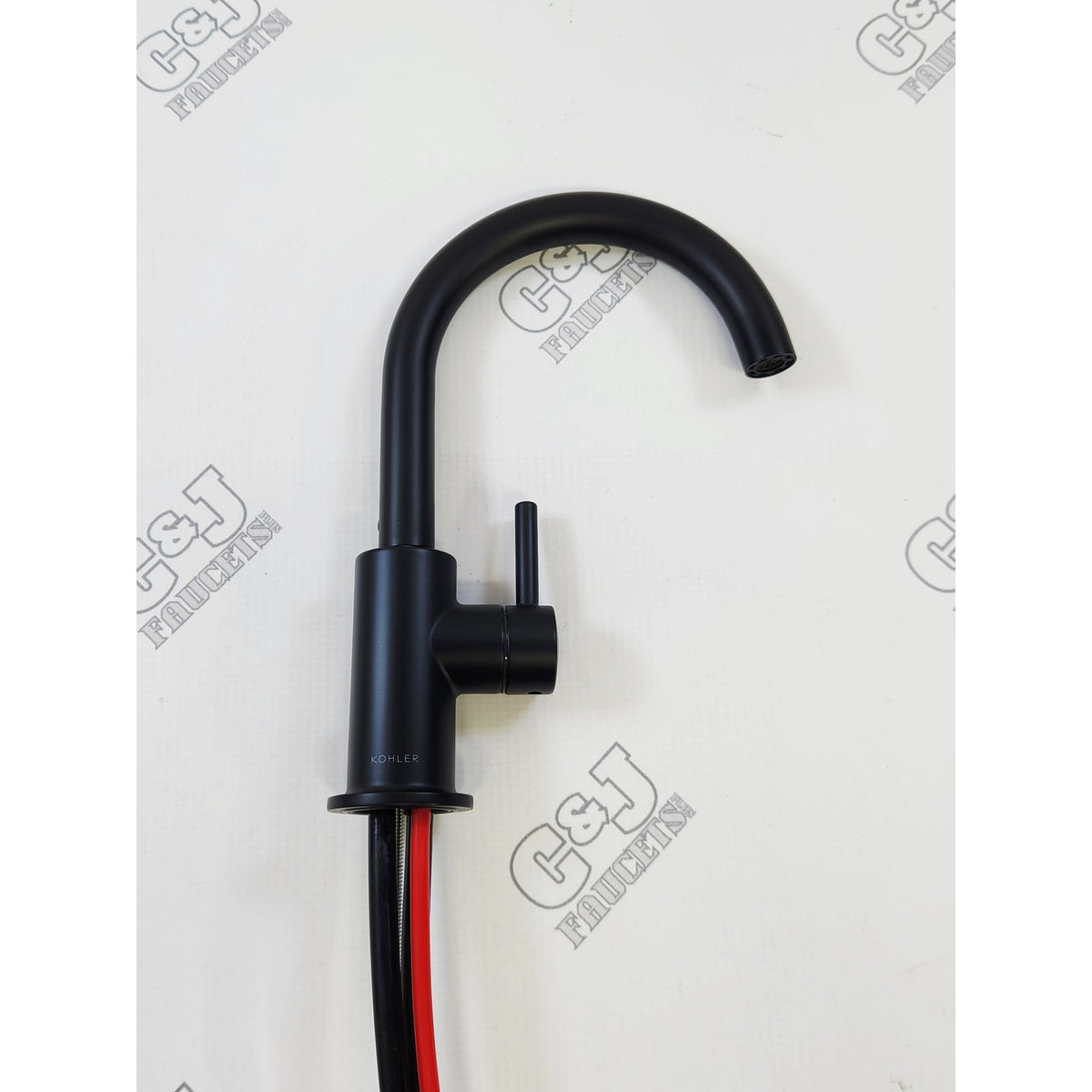 Kohler 26369-BL Contemporary Single Handle Beverage Faucet - Matte Black READ