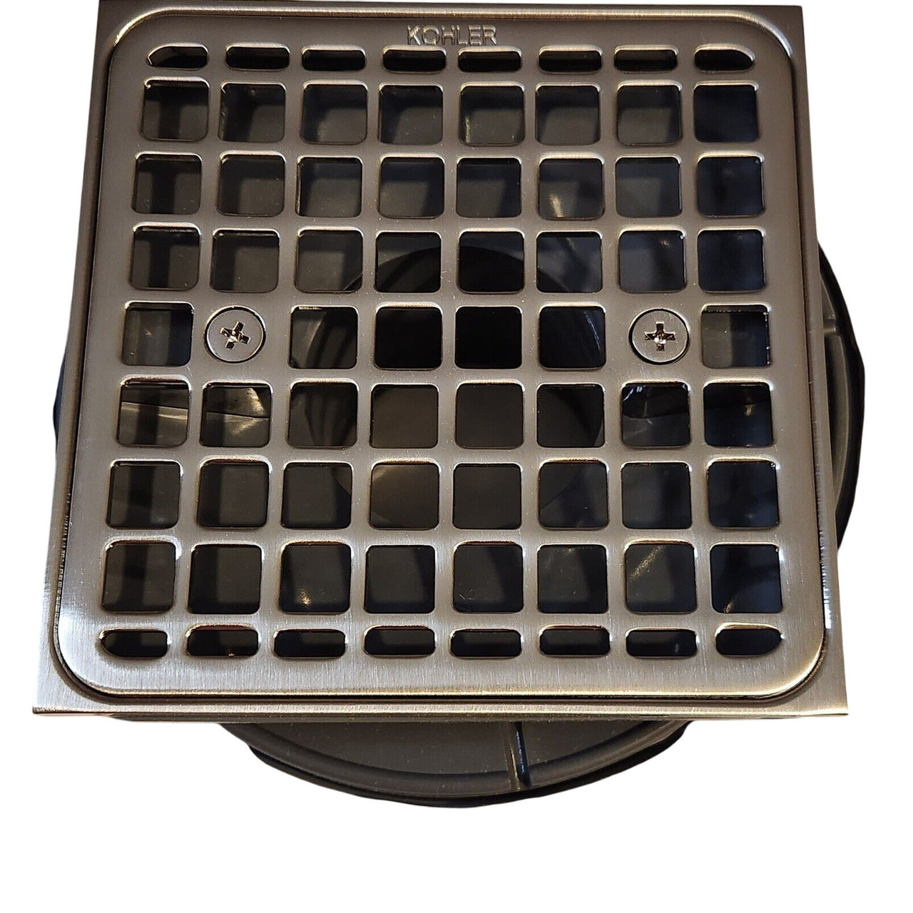 Kohler 22673-BN Clearflo Square Design Tile-In Shower Drain - Brushed Nickel