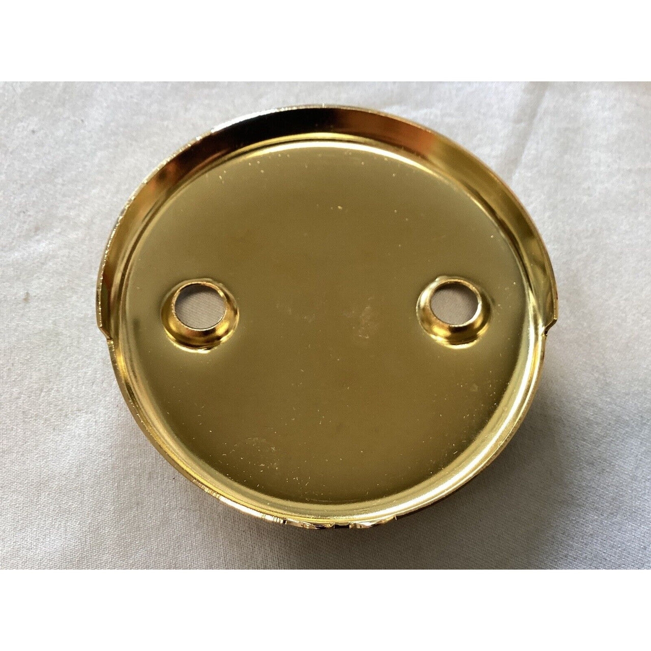 Signature Hardware 480526 3-1/8" Overflow Cover Plate - Brushed Gold