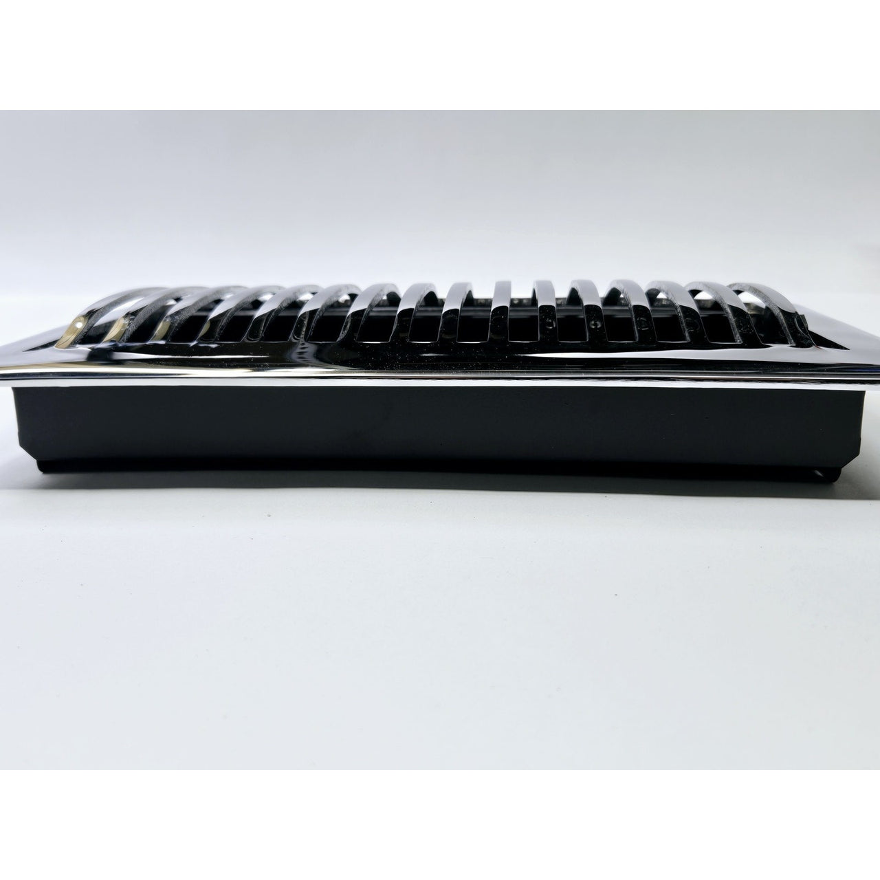 Signature Hardware 398528 6x12 Domed Brass Floor Register - Chrome