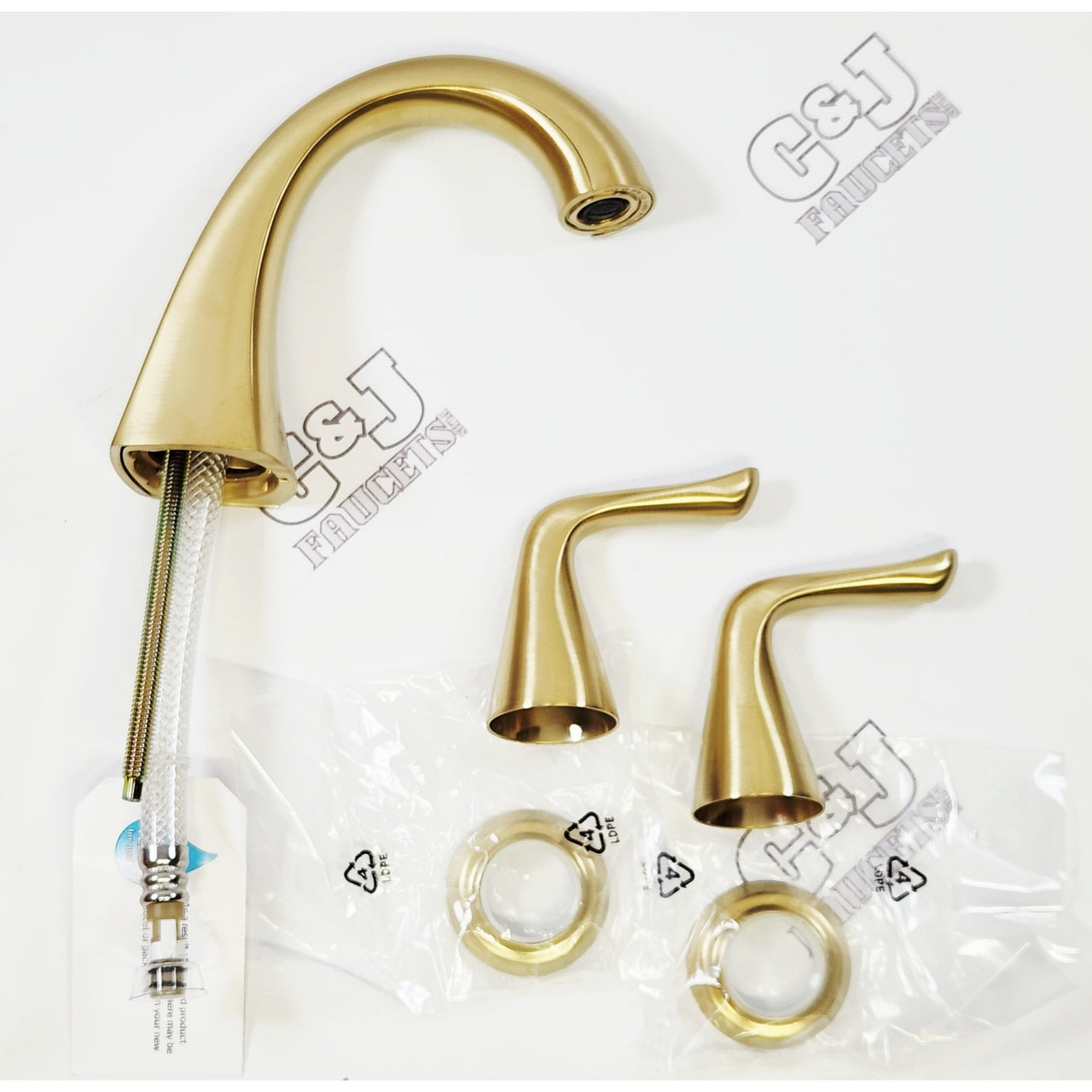 Pfister LF-049-MALBG Willa Widespread Bathroom Faucet 1.2 GPM - Brushed Gold