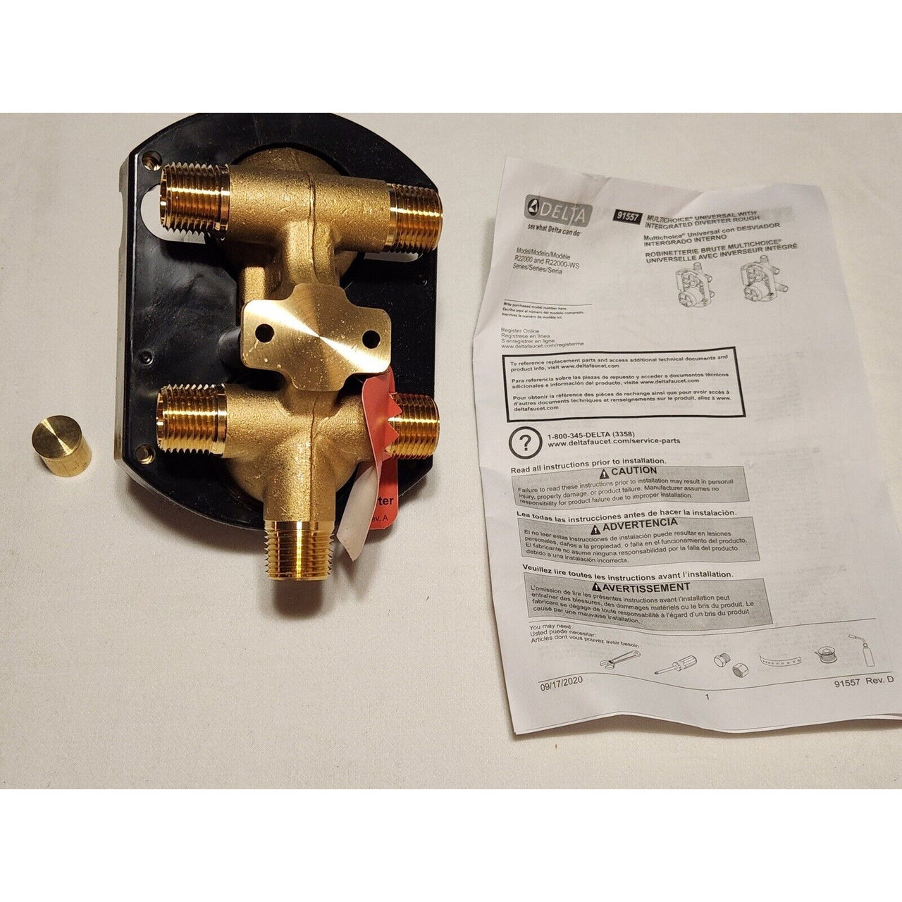 Delta R22000 Multichoice Universal Rough-In with Integrated Diverter