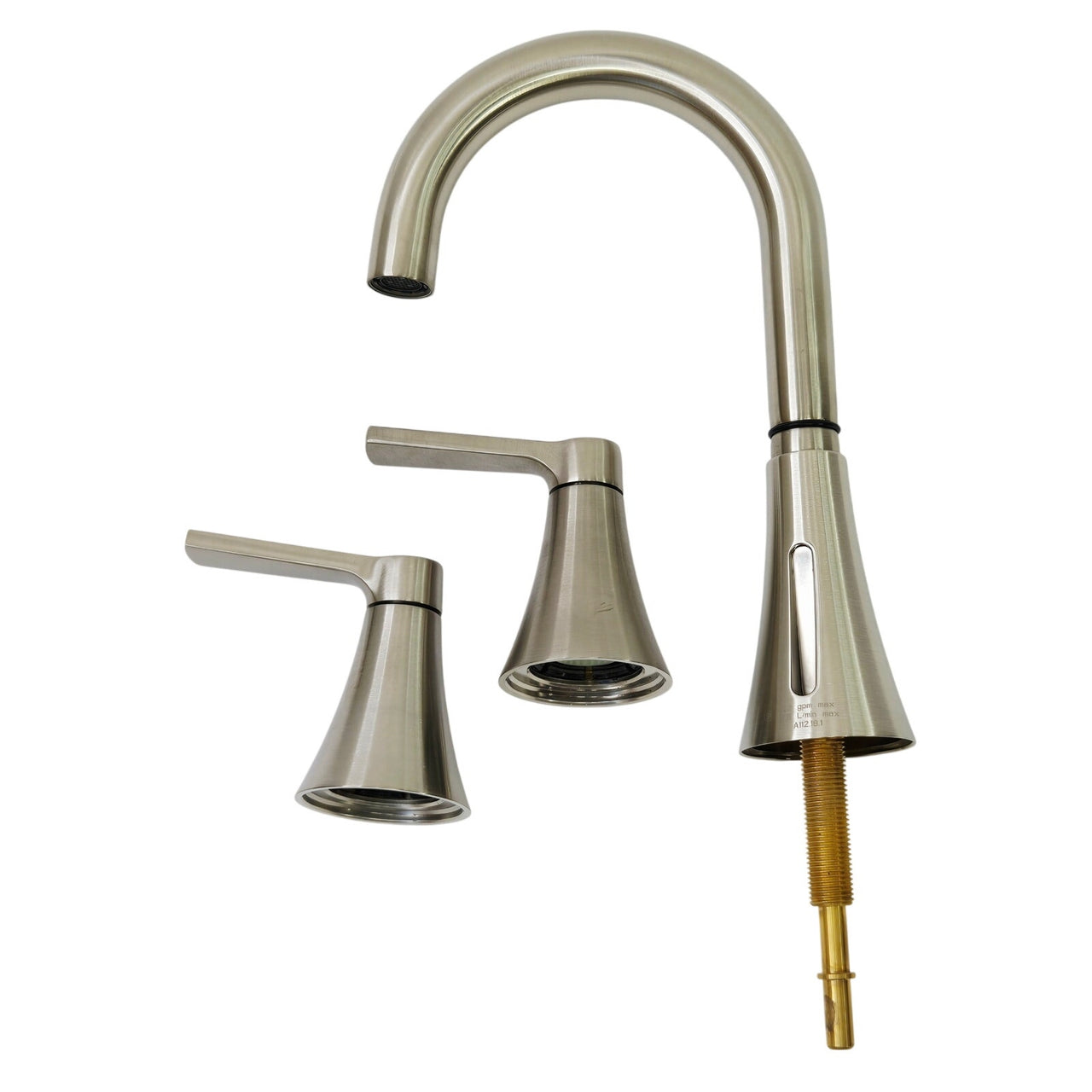 Moen TV64433BN Jase 1.2 GPM Widespread Bathroom Faucet - Brushed Nickel READ