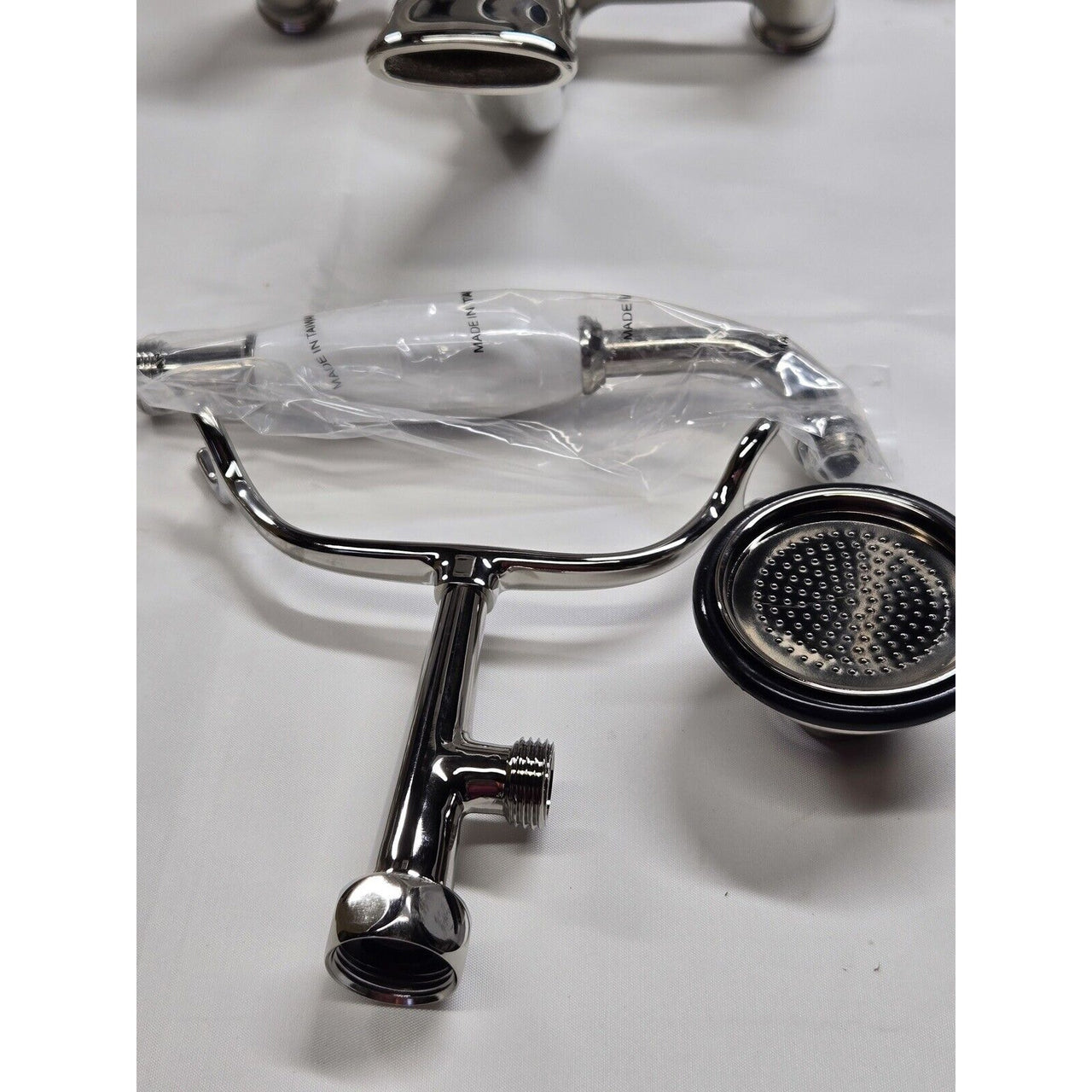 Signature Hardware 419395 Deck Mounted Tub Filler w/Hand Shower -Polished Nickel