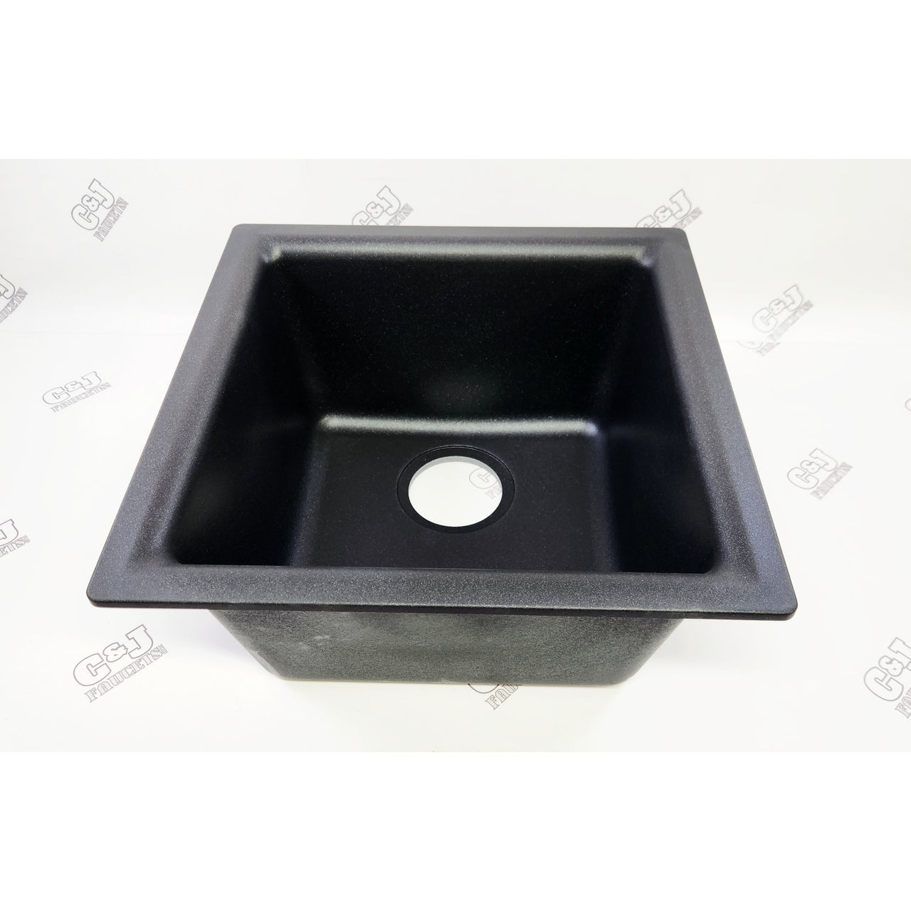 Elkay ELG1616BK0 Quartz Classic Single Basin Quartz Composite Bar Sink - Black