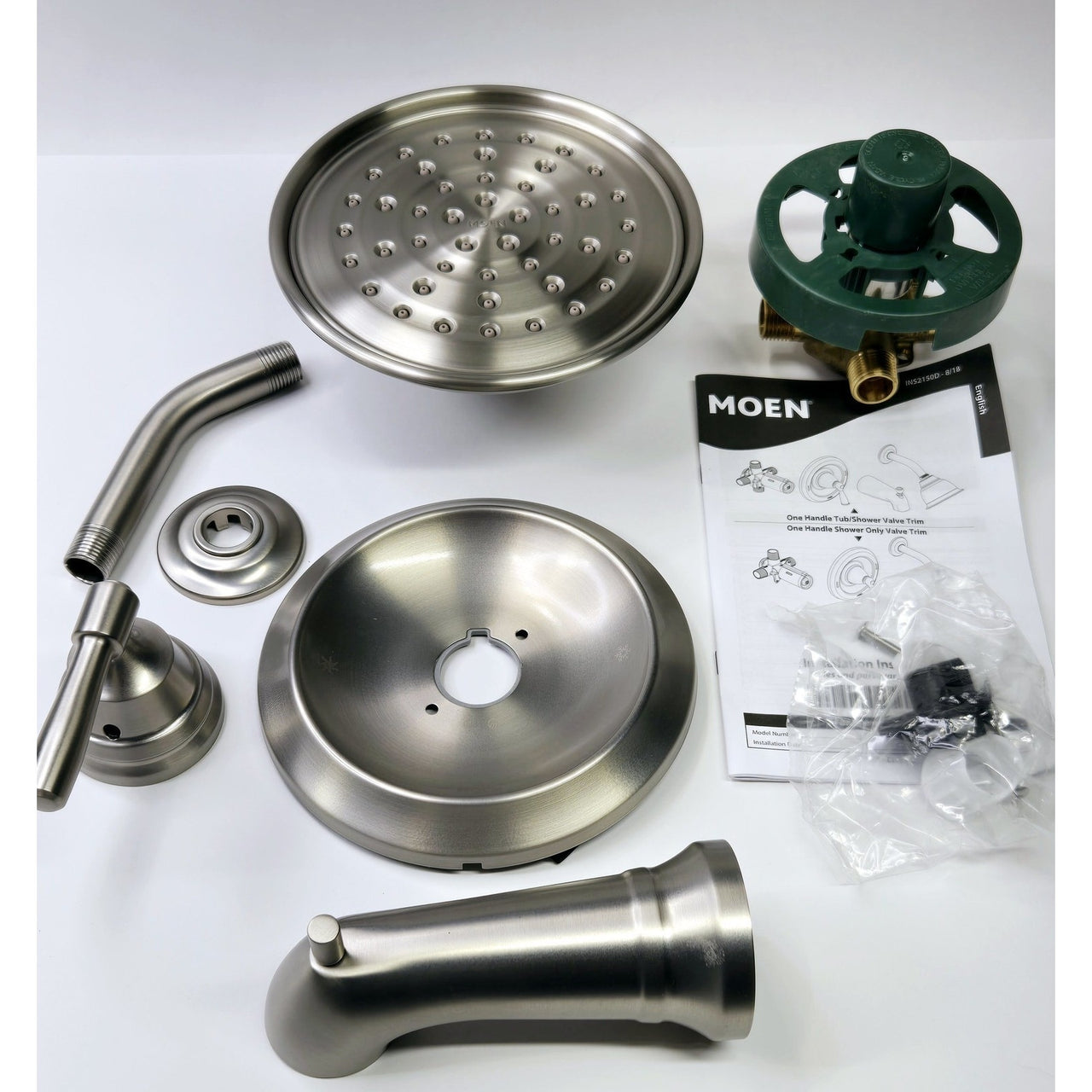 Moen 82970SRN Halle Single Handle Tub/Shower Faucet - Brushed Nickel *READ