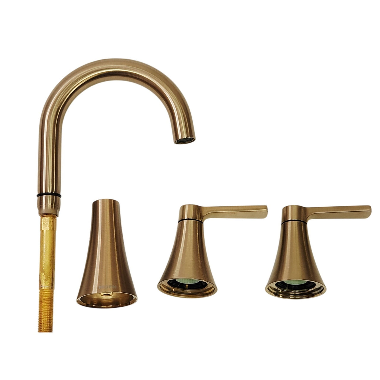 Moen TV64433BZG Jase 1.2 GPM Widespread Bathroom Faucet - Bronzed Gold - READ
