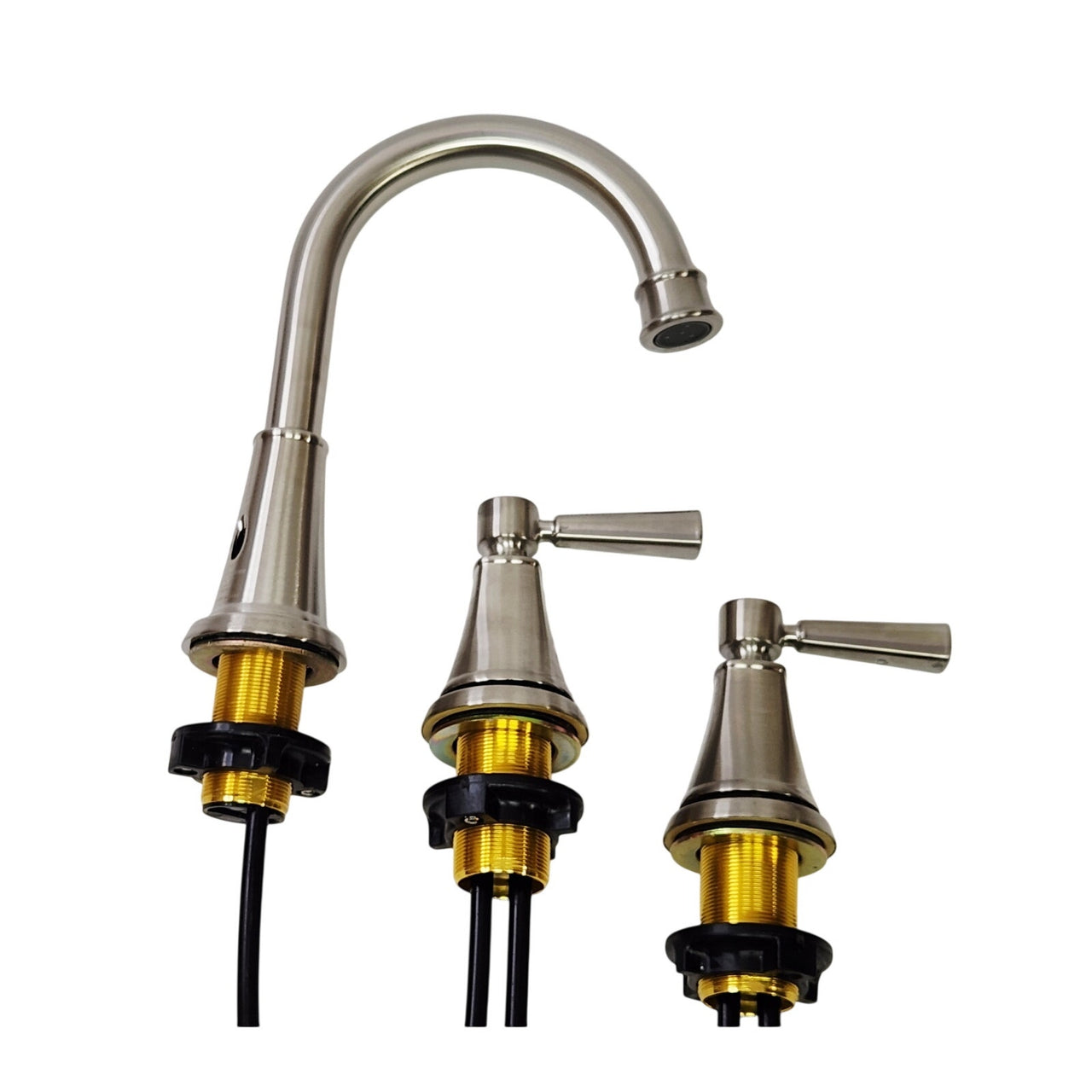 Glacier Bay 1008 028 079 Melina Widespread Bathroom Faucet - Brushed Nickel READ