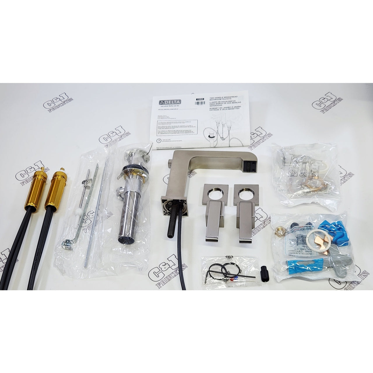 Delta 3567-SSMPU-DST Ara 1.2 GPM Widespread Bathroom Faucet-Brilliance Stainless