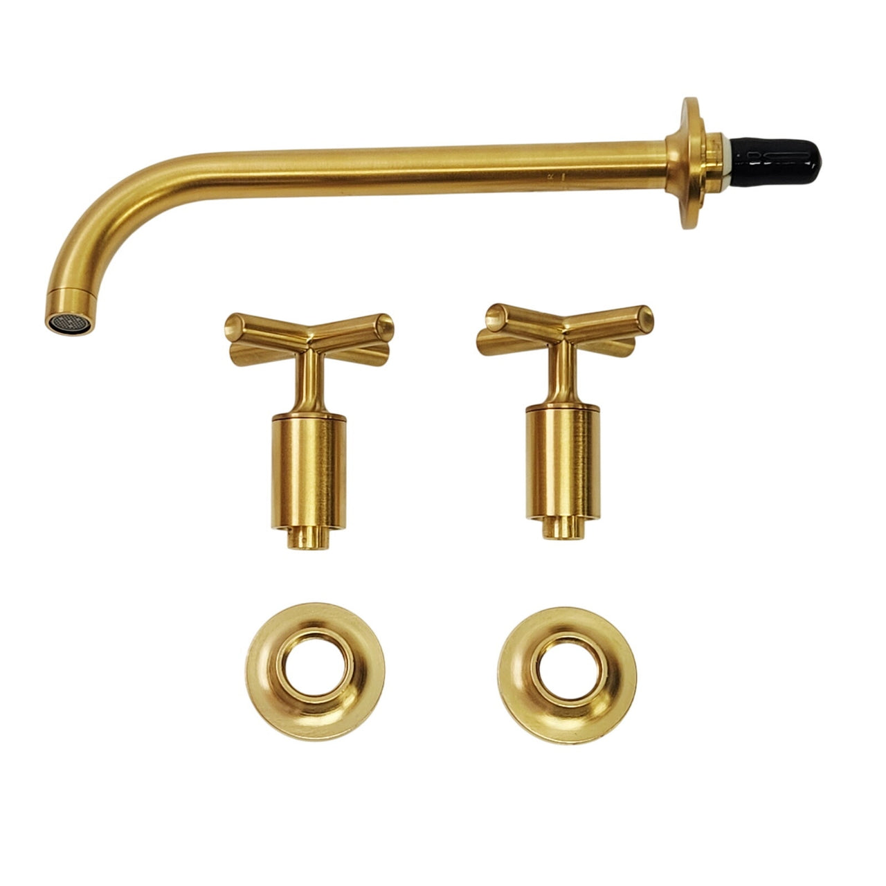 Kohler T14414-3-2MB Purist Wall-Mount Bathroom Faucet Trim - Brushed Brass READ