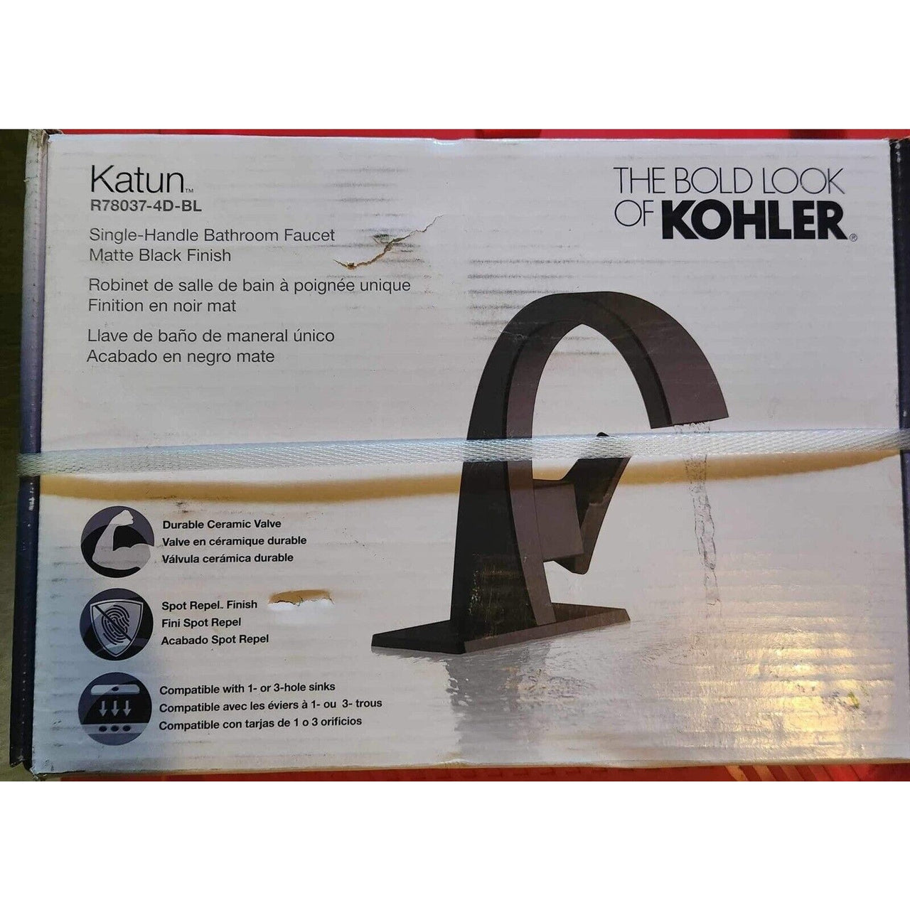 Kohler R78037-4D-BL Katun Bathroom Faucet - Matte Black - FREE Shipping!