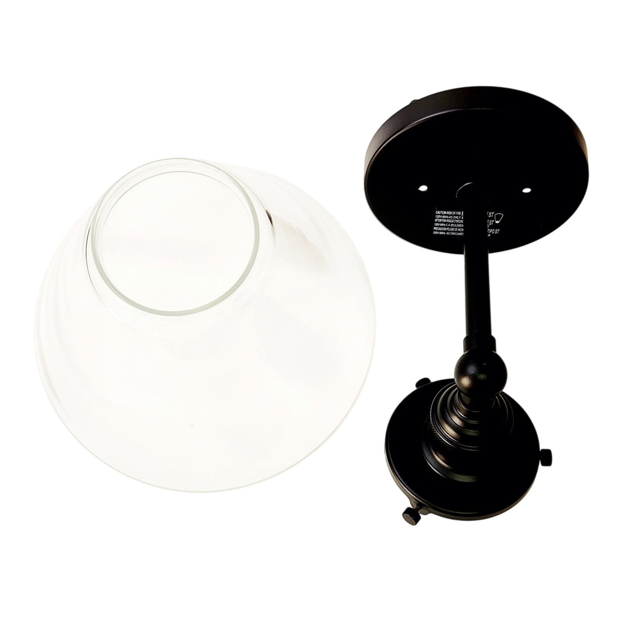 Signature Hardware 482605 Barwell Modern Incandescent Wall Sconce - Matte Black