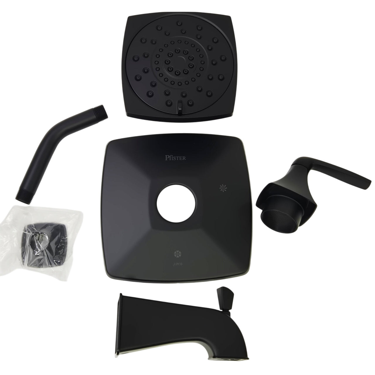 Pfister 8P8-WS2-BLLSB Bellance 3-Spray Tub and Shower Faucet - Matte Black