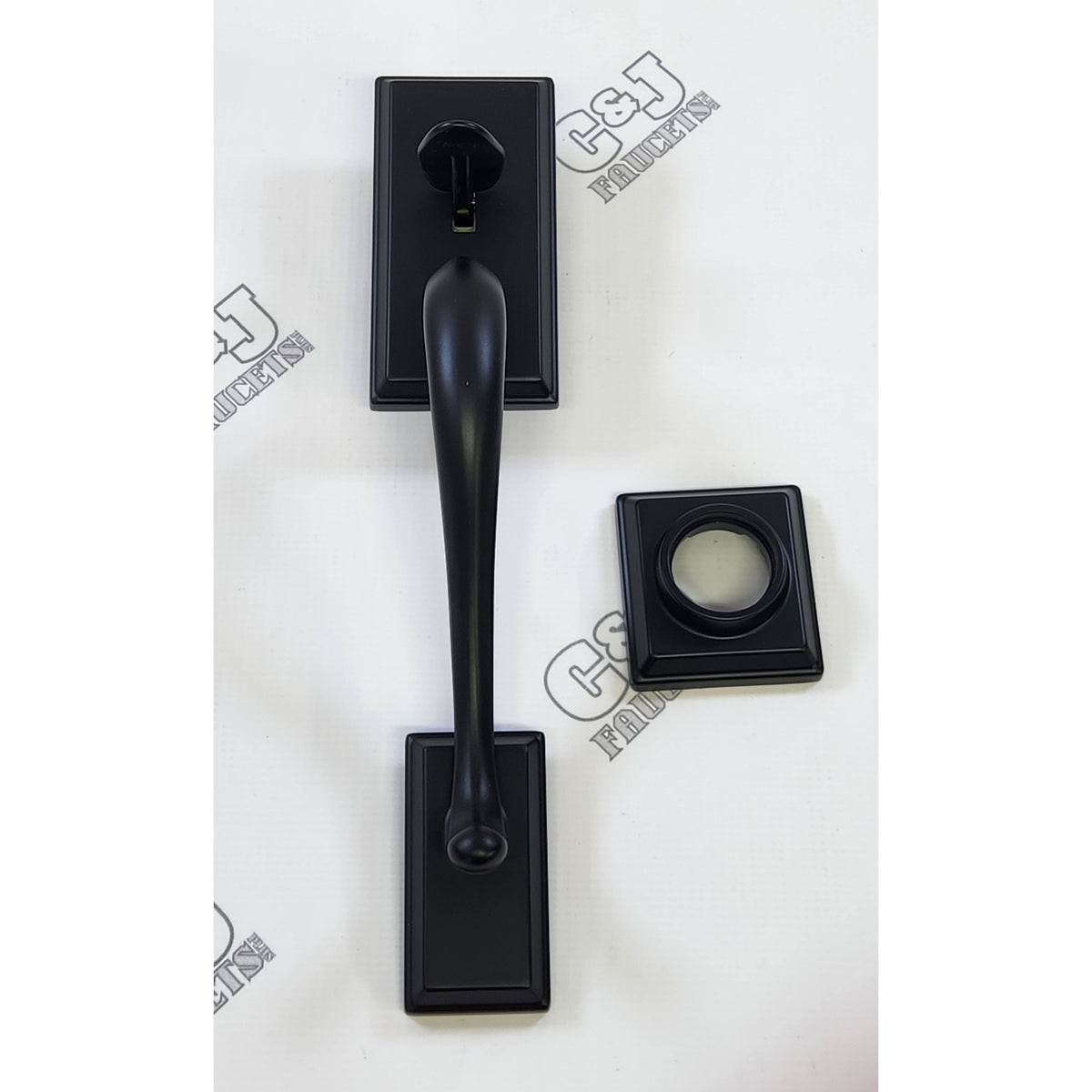 Kwikset 800HELIP-514SMT Hawthorne Exterior Handleset - Matte Black