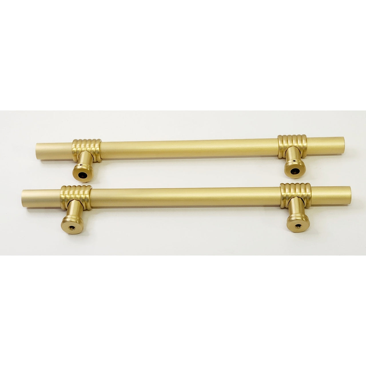 Signature Hardware 479518 Brady 12 Inch C-C Back to Back Door Pull - Satin Brass