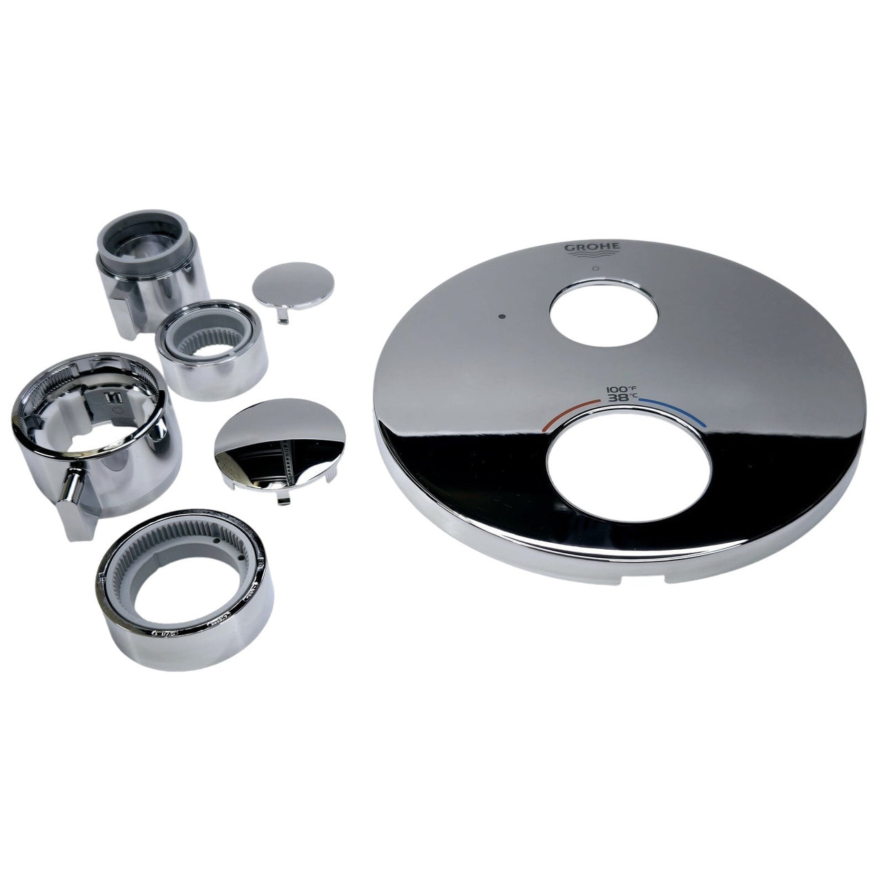 Grohe 24107000 Grohtherm Thermostatic Valve Trim Only - Starlight Chrome *READ
