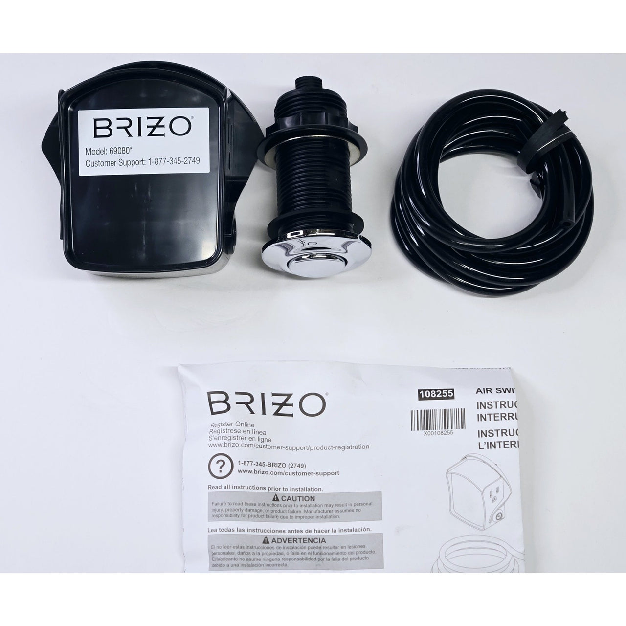 Brizo 69080-PC Air Switch with Dual Outlet - Polished Chrome