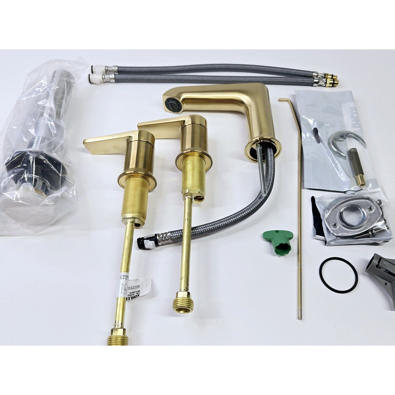 Kohler 97093-4-2MB Hint Widespread Bath Faucet - Vibrant Brushed Moderne Brass