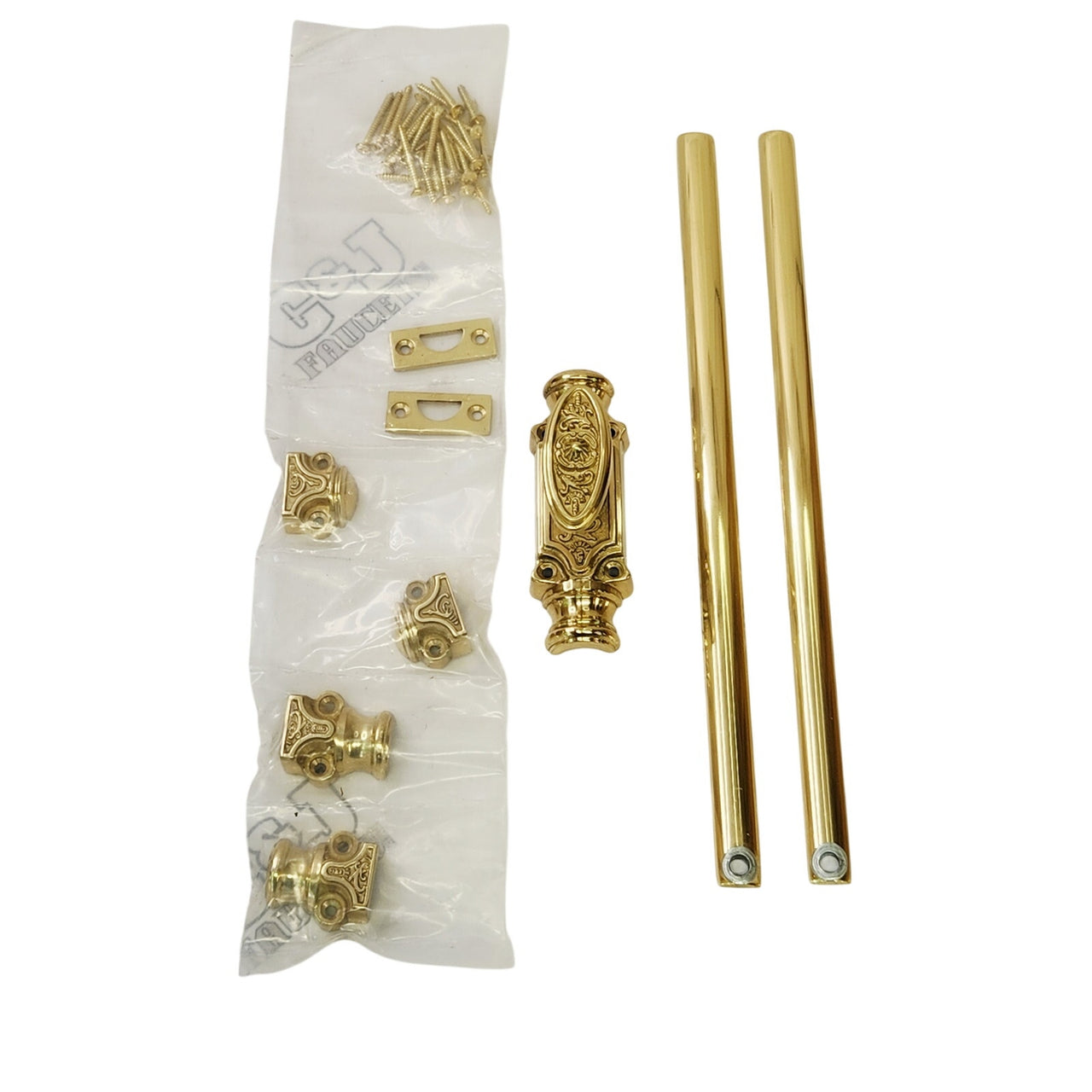 Signature Hardware 560241 Helmina 24" Cabinet Cremone Bolt - Polished Brass